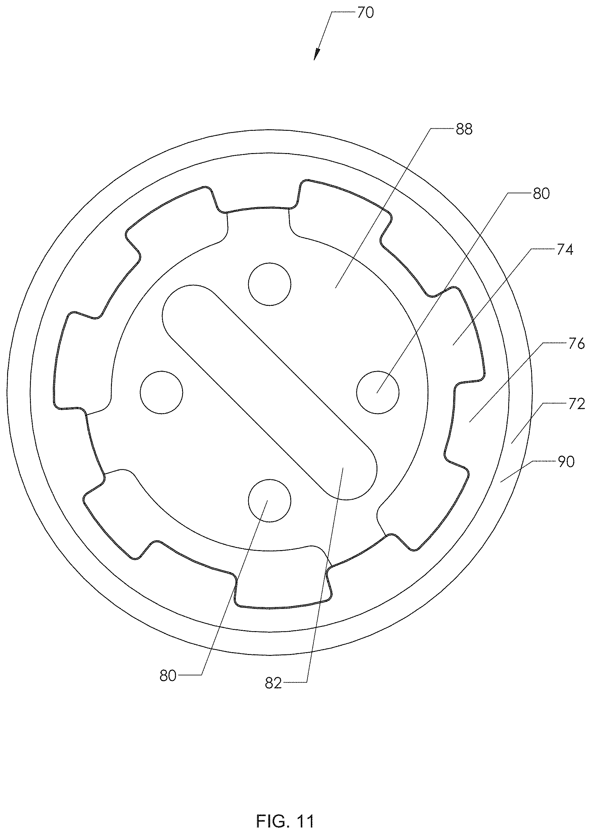 Patent US11780121 Figure 11 – Method and fixture for molding a tank with an embedded ring