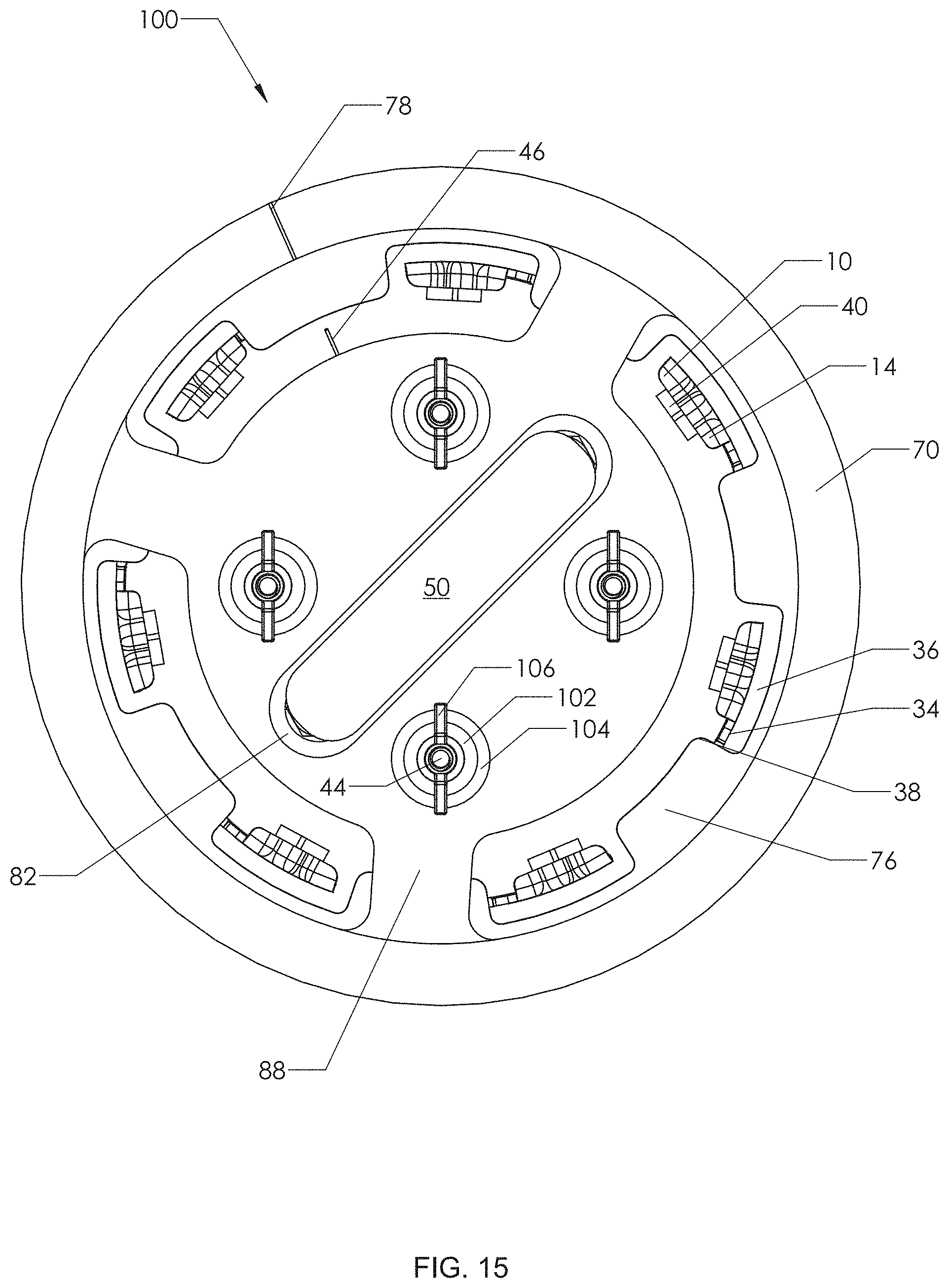 Patent US11780121 Figure 15 – Method and fixture for molding a tank with an embedded ring