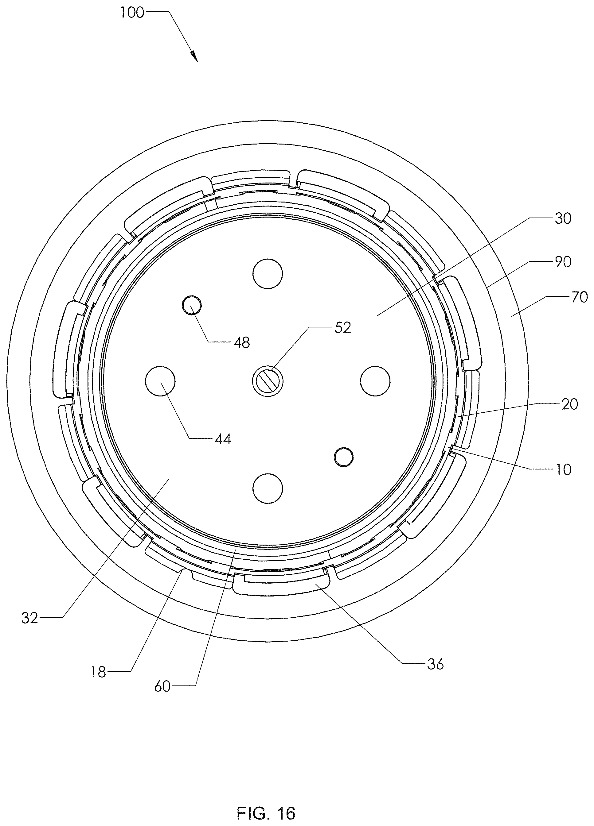 Patent US11780121 Figure 16 – Method and fixture for molding a tank with an embedded ring