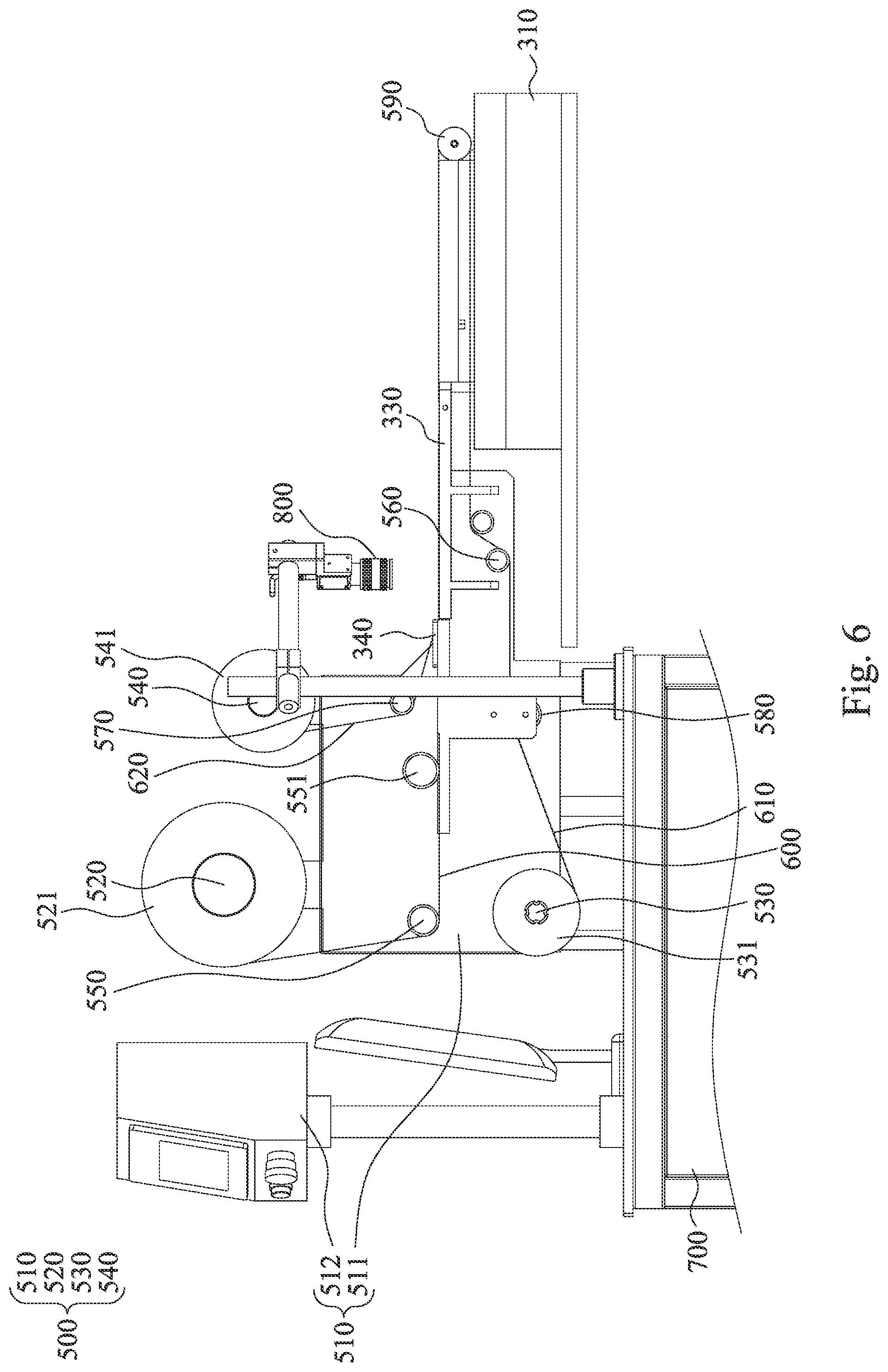 Patent US11780125 Figure 9 – Composite automatic production equipment for in-mold placement process