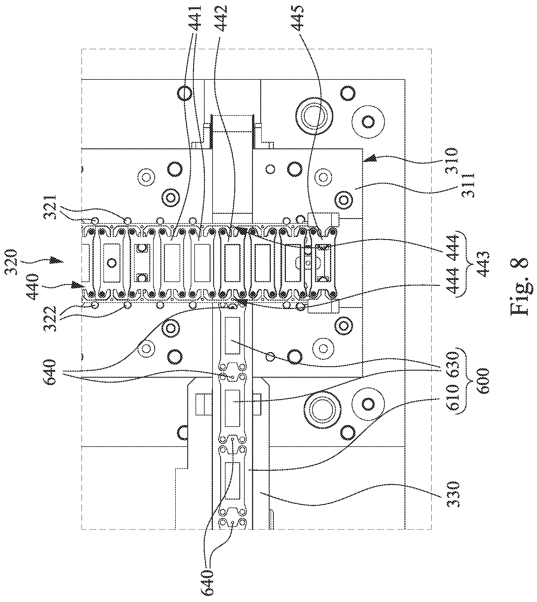 Patent US11780125 Figure 11 – Composite automatic production equipment for in-mold placement process