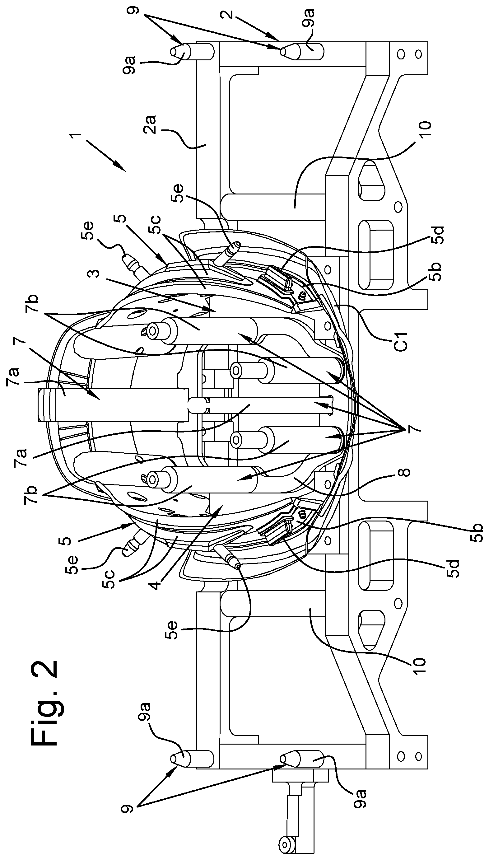 Patent US11780130 Figure 2 – Support template for molds for sport helmets