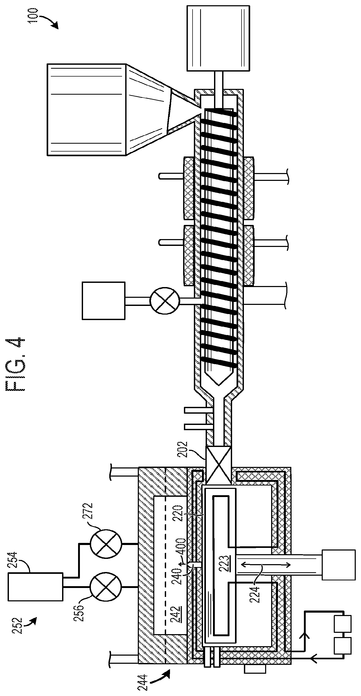 Patent US11780134 Figure 4 – Molding system and method