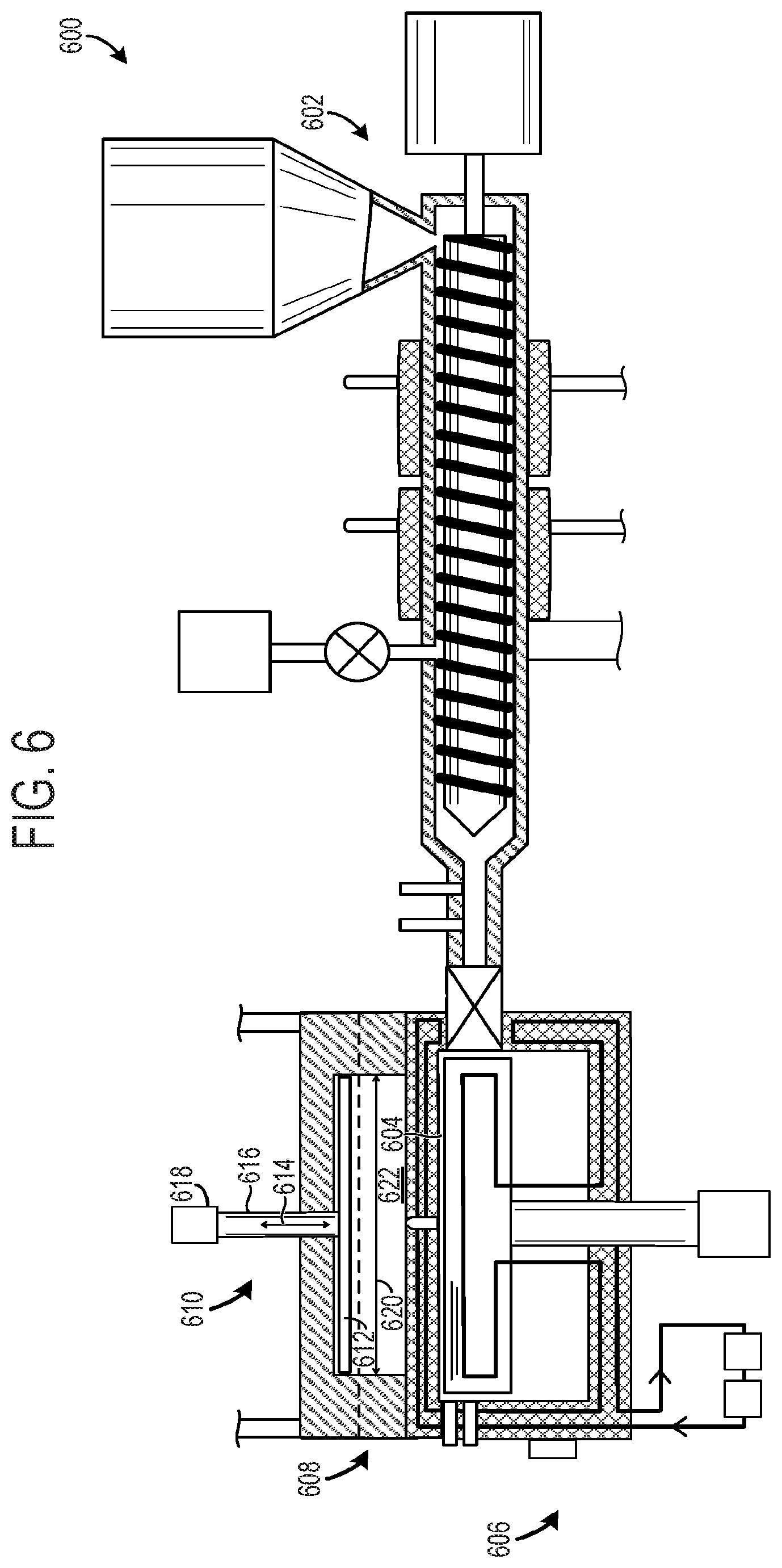 Patent US11780134 Figure 6 – Molding system and method