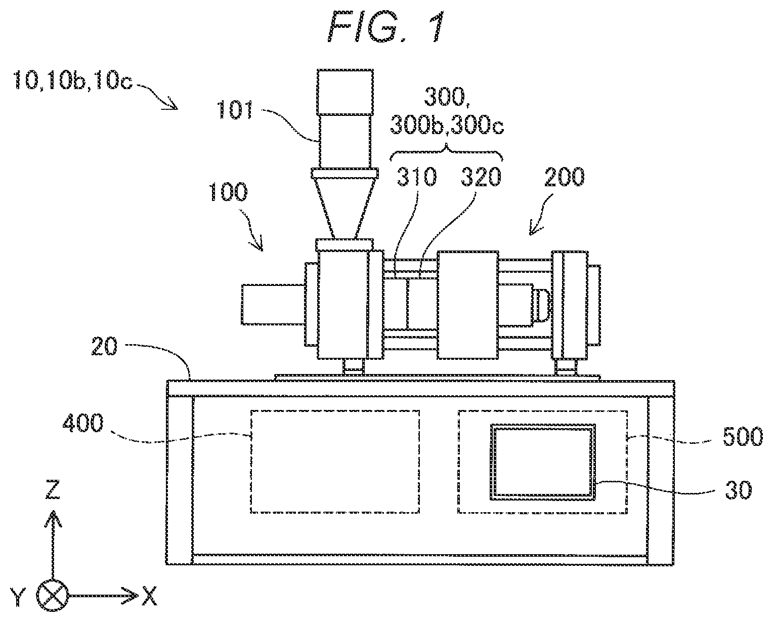 Patent US11780135 Figure 1 – Injection molding apparatus and mold of injection molding apparatus