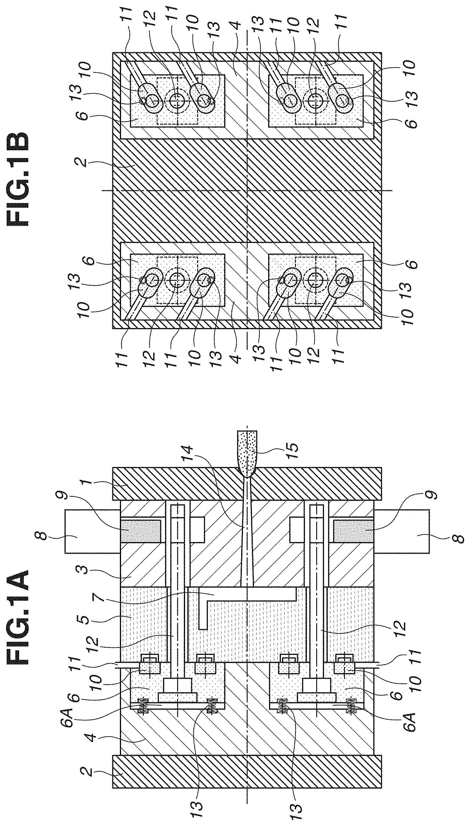 Patent US11780137 Figure 1 – Mold, injection molding system, and method for manufacturing molded product