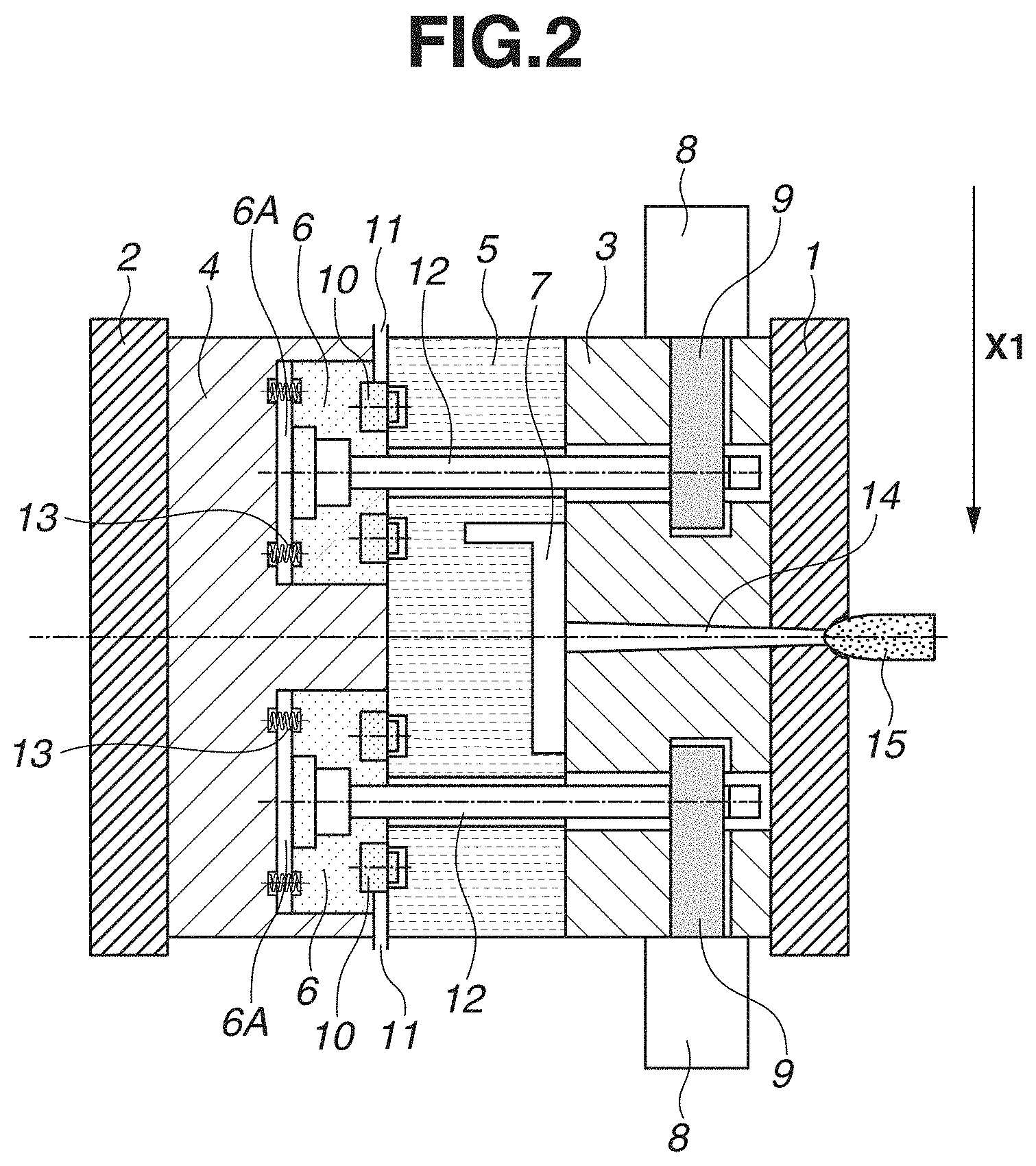 Patent US11780137 Figure 2 – Mold, injection molding system, and method for manufacturing molded product