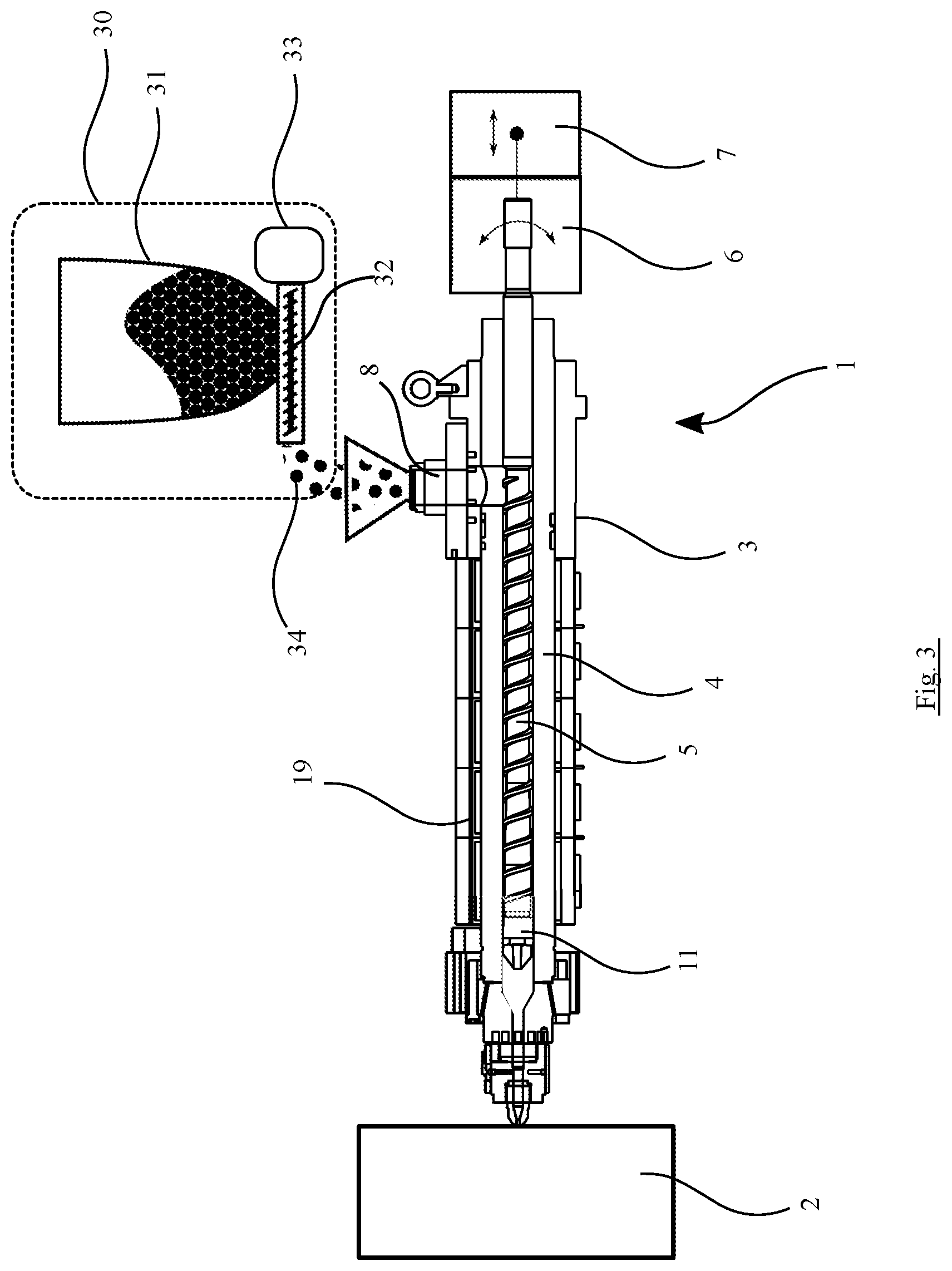 Patent US11780139 Figure 3 – Method for the production of plastic moulded parts