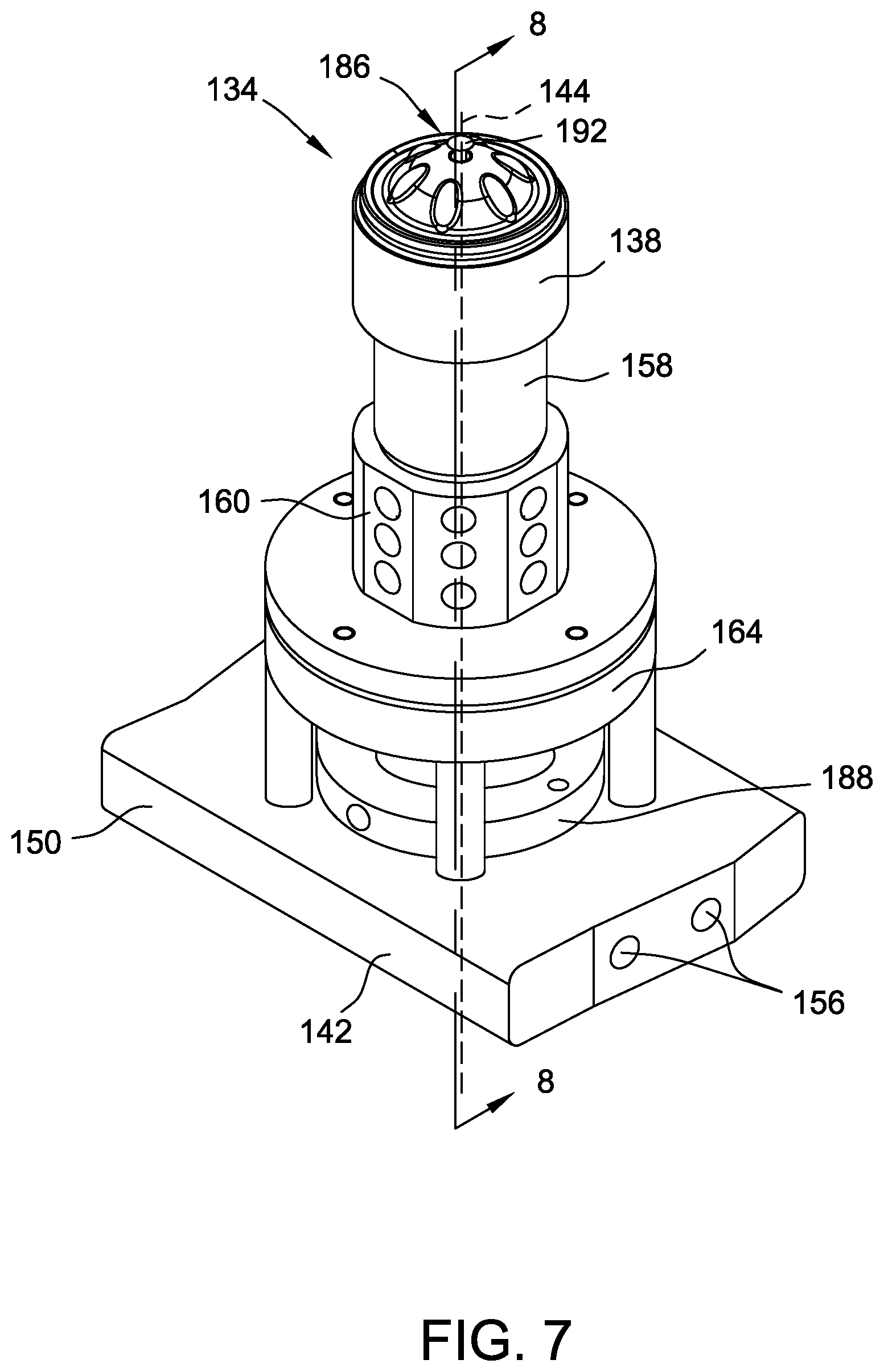 Patent US11780147 Figure 7 – System and method for forming containers using blow mold and electric heating elements