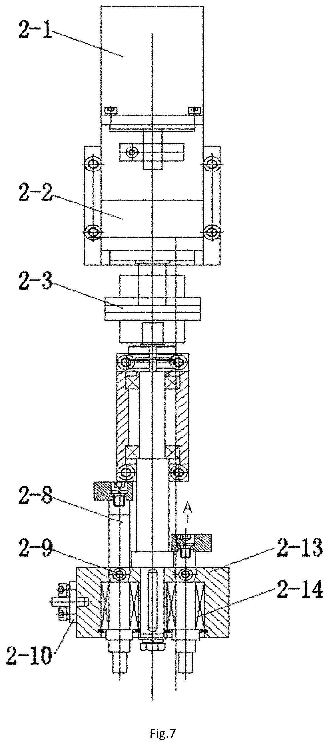 Patent US11780149 Figure 5 – Winding device for producing fiber composite loop chain and winding method