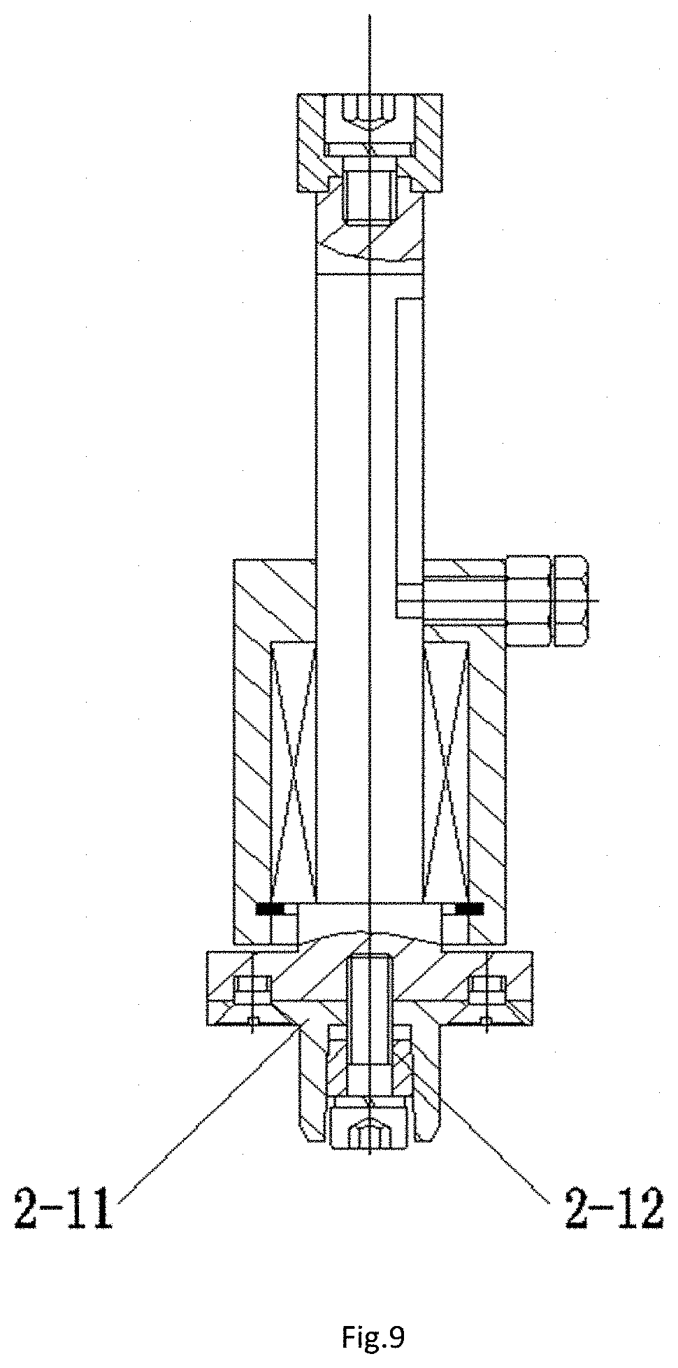 Patent US11780149 Figure 7 – Winding device for producing fiber composite loop chain and winding method
