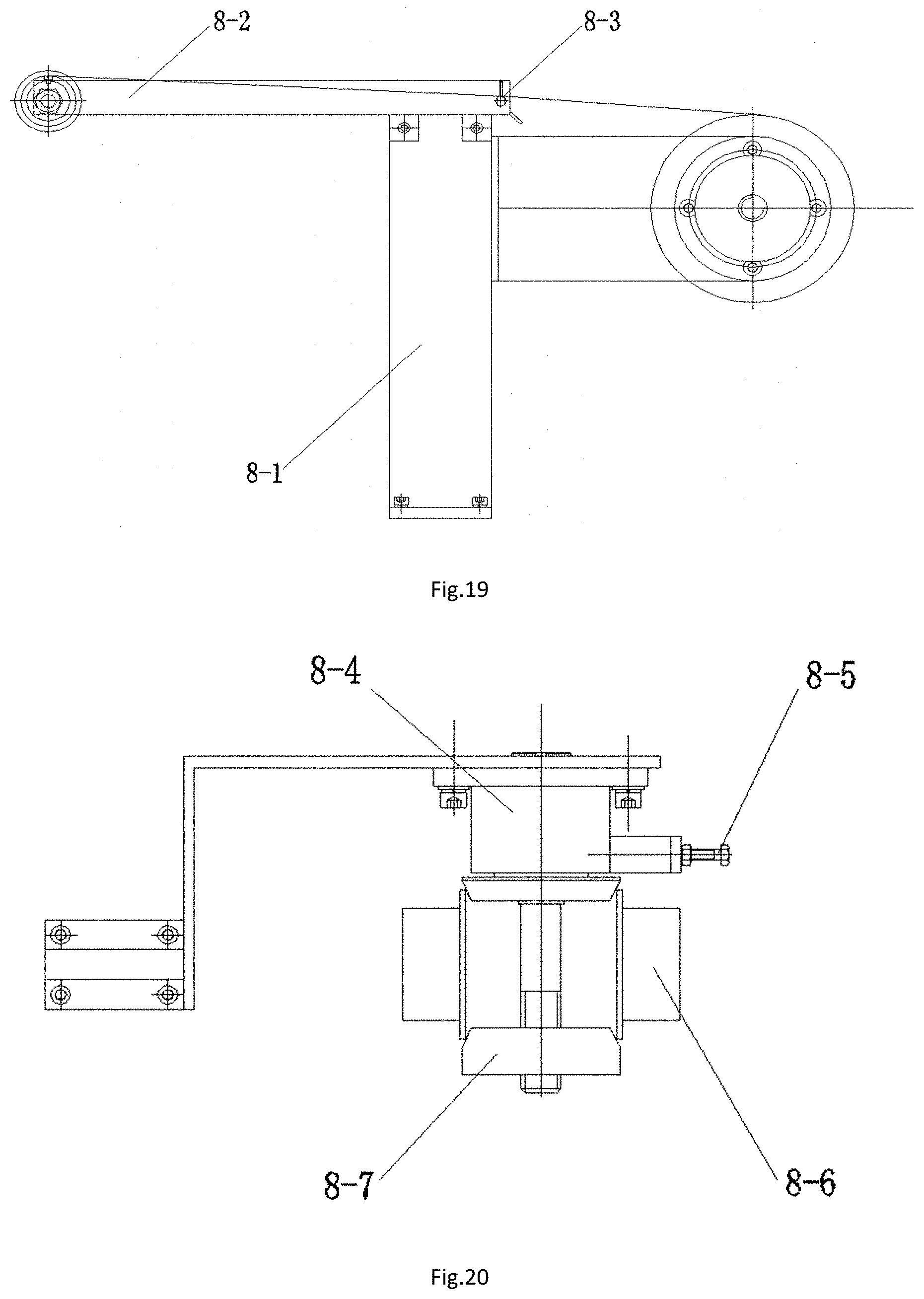 Patent US11780149 Figure 14 – Winding device for producing fiber composite loop chain and winding method