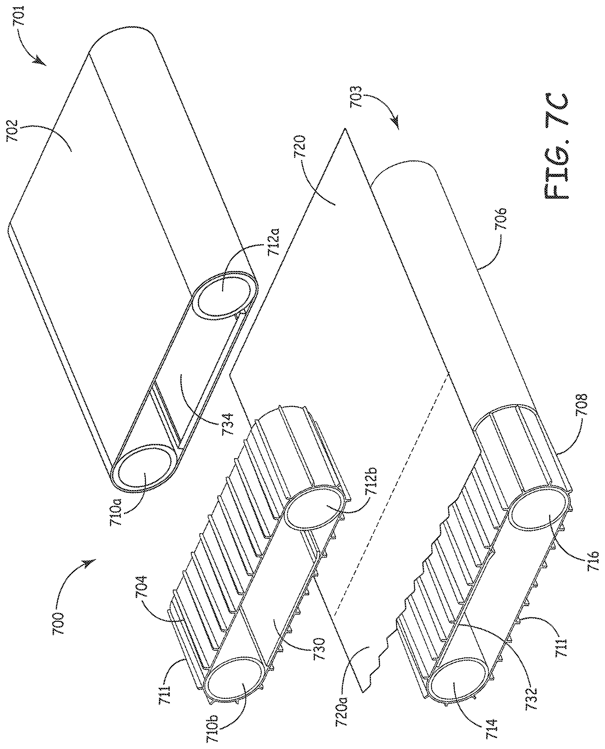 Patent US11780151 Figure 7 – Apparatus for preforming at least a portion of a material