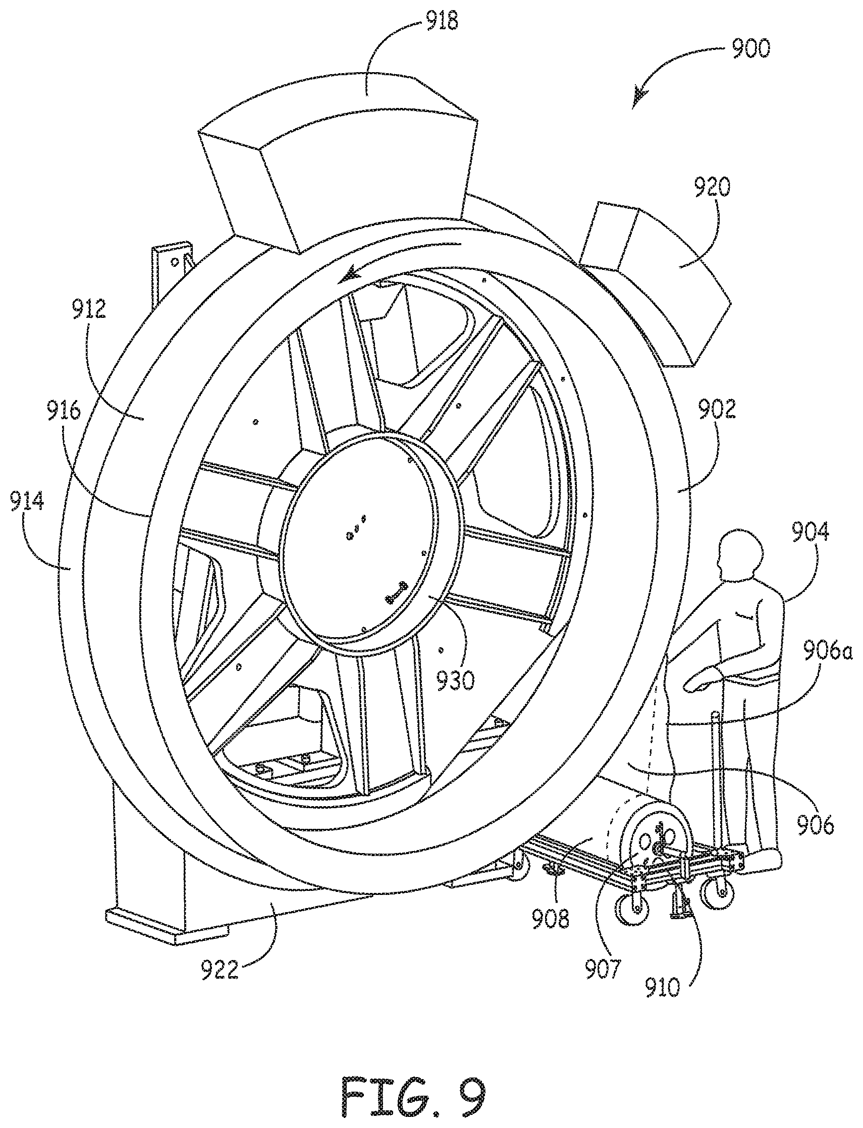 Patent US11780151 Figure 9 – Apparatus for preforming at least a portion of a material