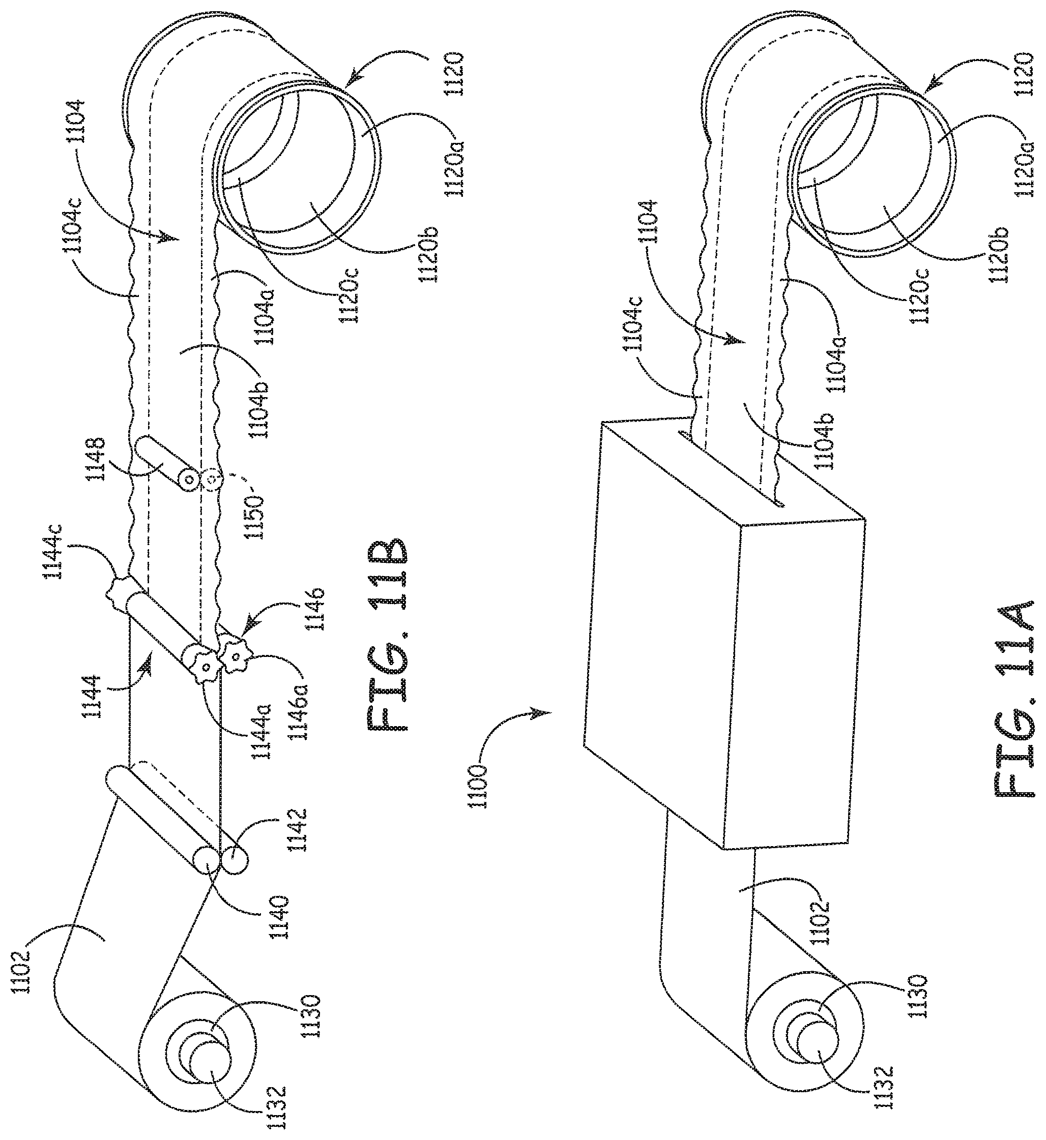 Patent US11780151 Figure 11 – Apparatus for preforming at least a portion of a material