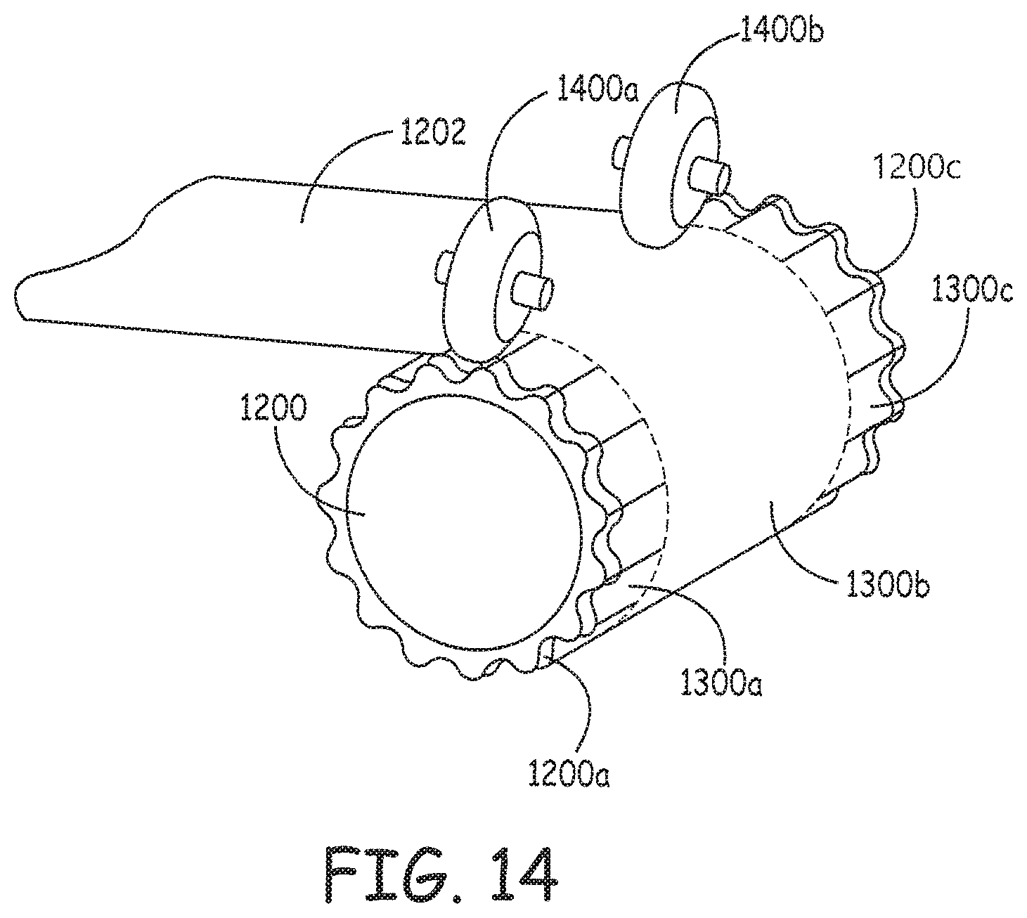 Patent US11780151 Figure 13 – Apparatus for preforming at least a portion of a material