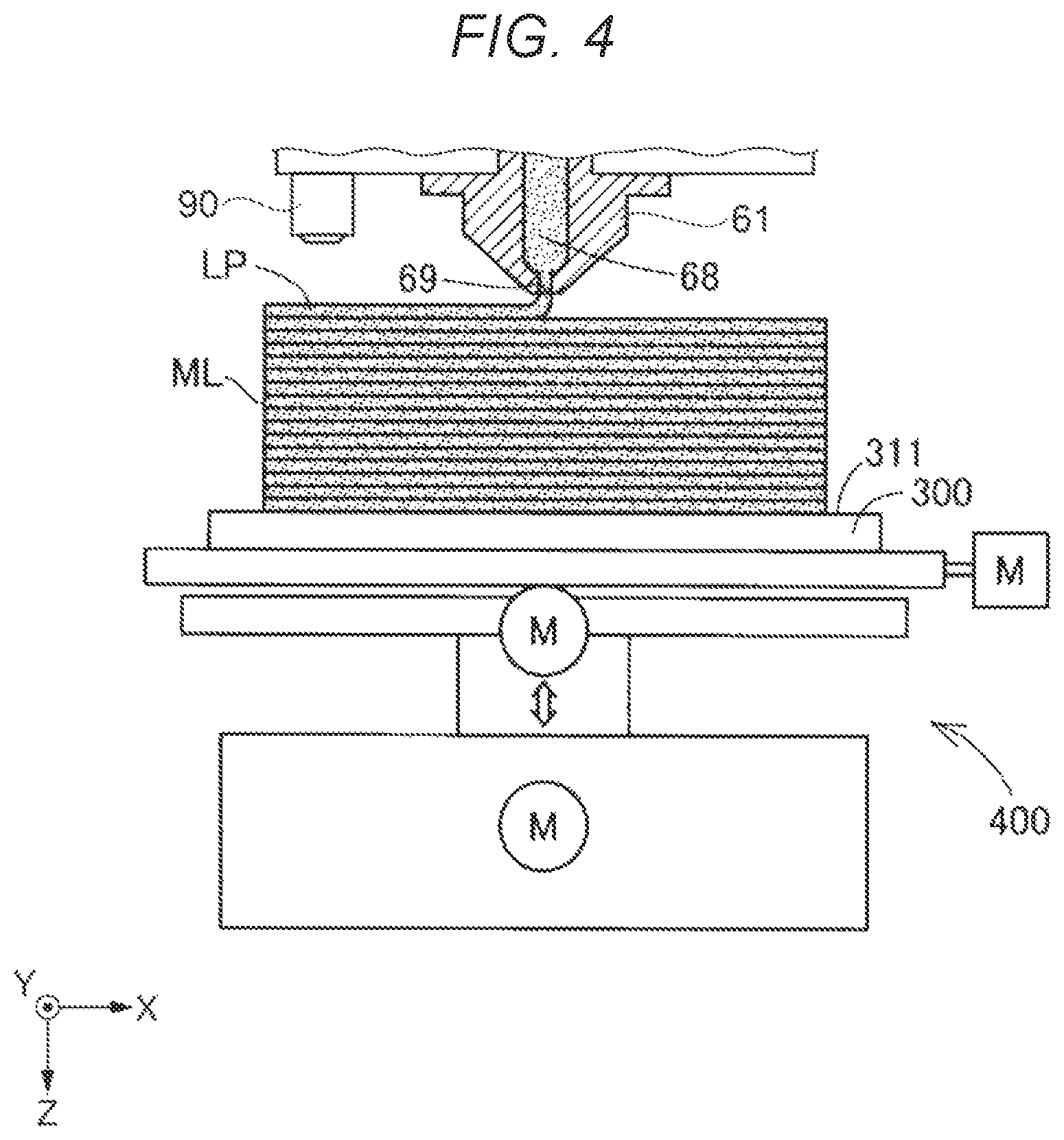 Patent US11780155 Figure 4 – Method for manufacturing three-dimensional shaped object and three-dimensional shaping apparatus