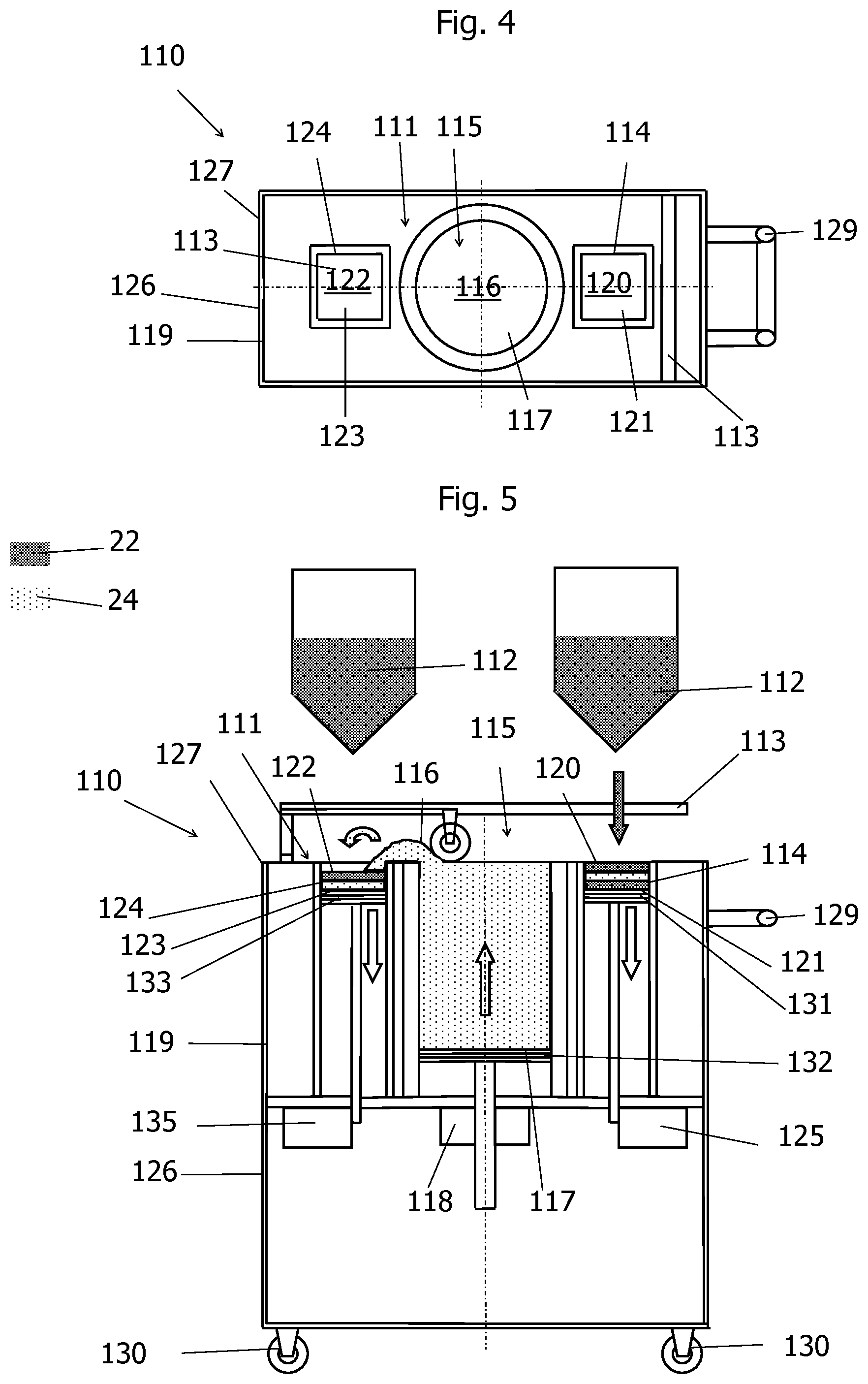 Patent US11780165 Figure 3 – Additive manufacturing device comprising a replaceable raw material processing unit