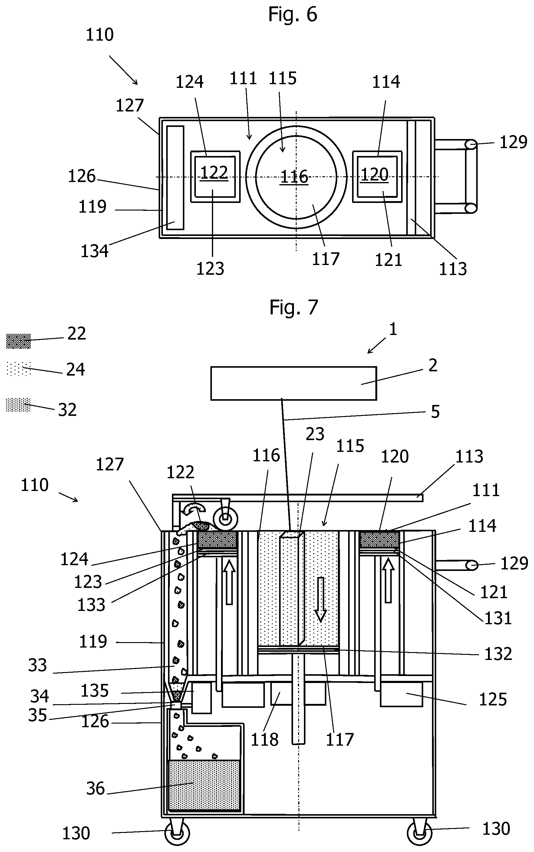 Patent US11780165 Figure 4 – Additive manufacturing device comprising a replaceable raw material processing unit