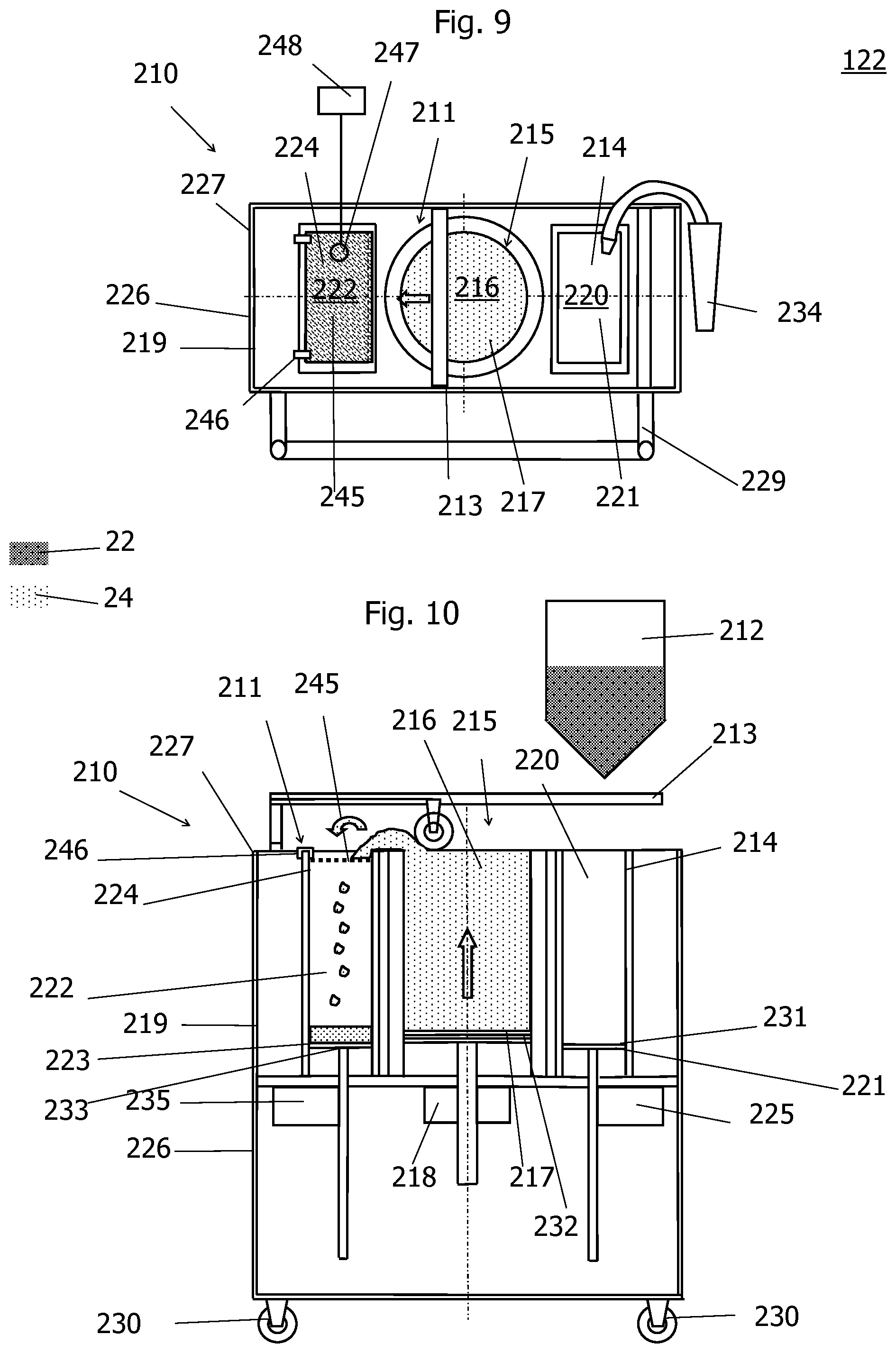 Patent US11780165 Figure 6 – Additive manufacturing device comprising a replaceable raw material processing unit