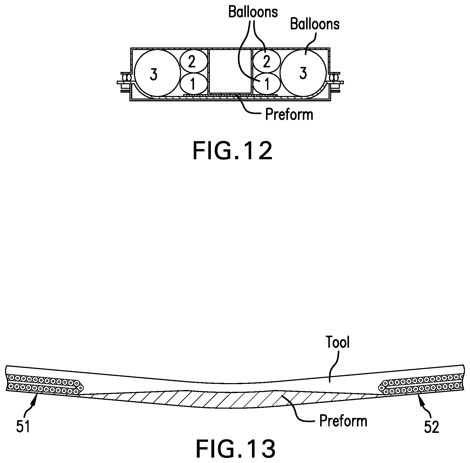 Patent US11780178 Figure 5 – Controlled shear vacuum forming for shaping preforms