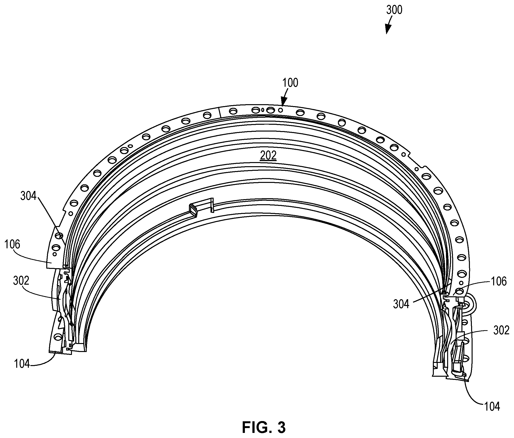 Patent US11780184 Figure 4 – Methods and apparatus for securing an autoclave bag to a composite fixture