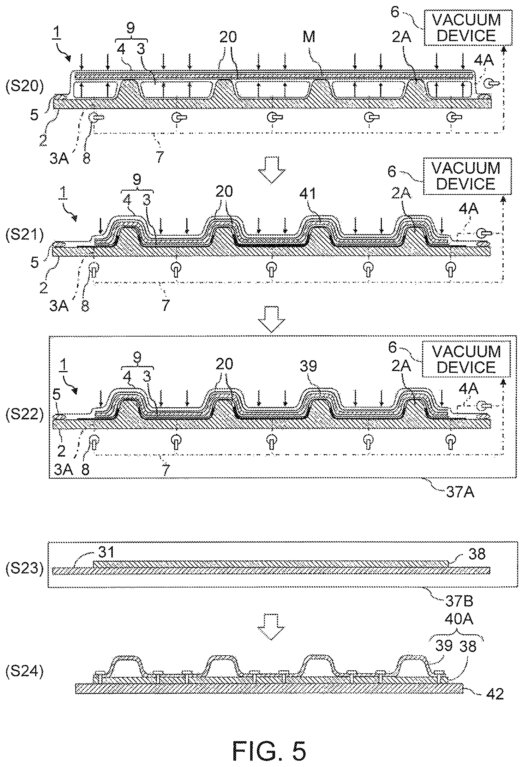 Patent US11780188 Figure 5 – Preform shaping apparatus