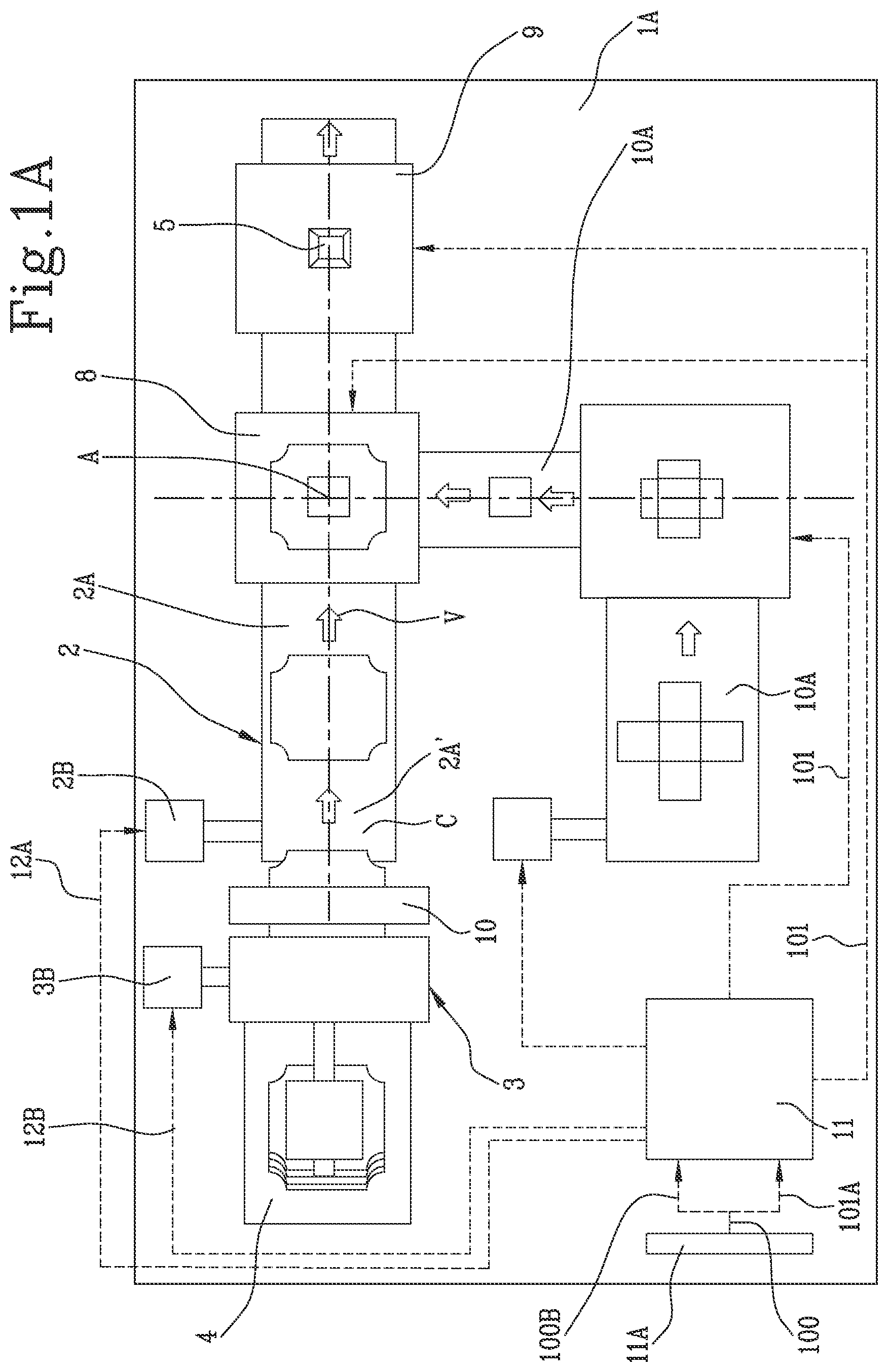 Patent US11780196 Figure 2 – Line for the production of covered cardboard boxes
