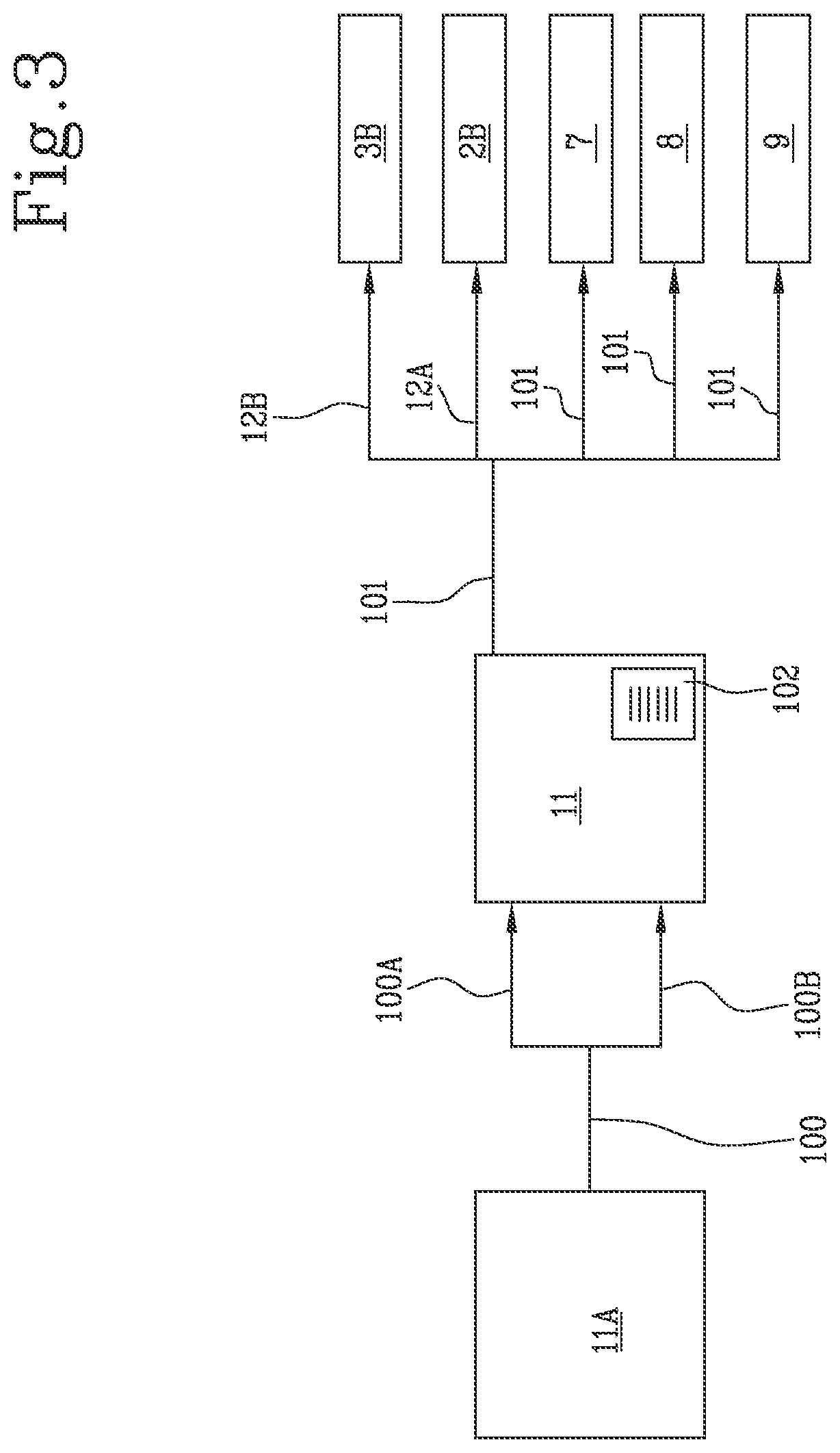 Patent US11780196 Figure 6 – Line for the production of covered cardboard boxes