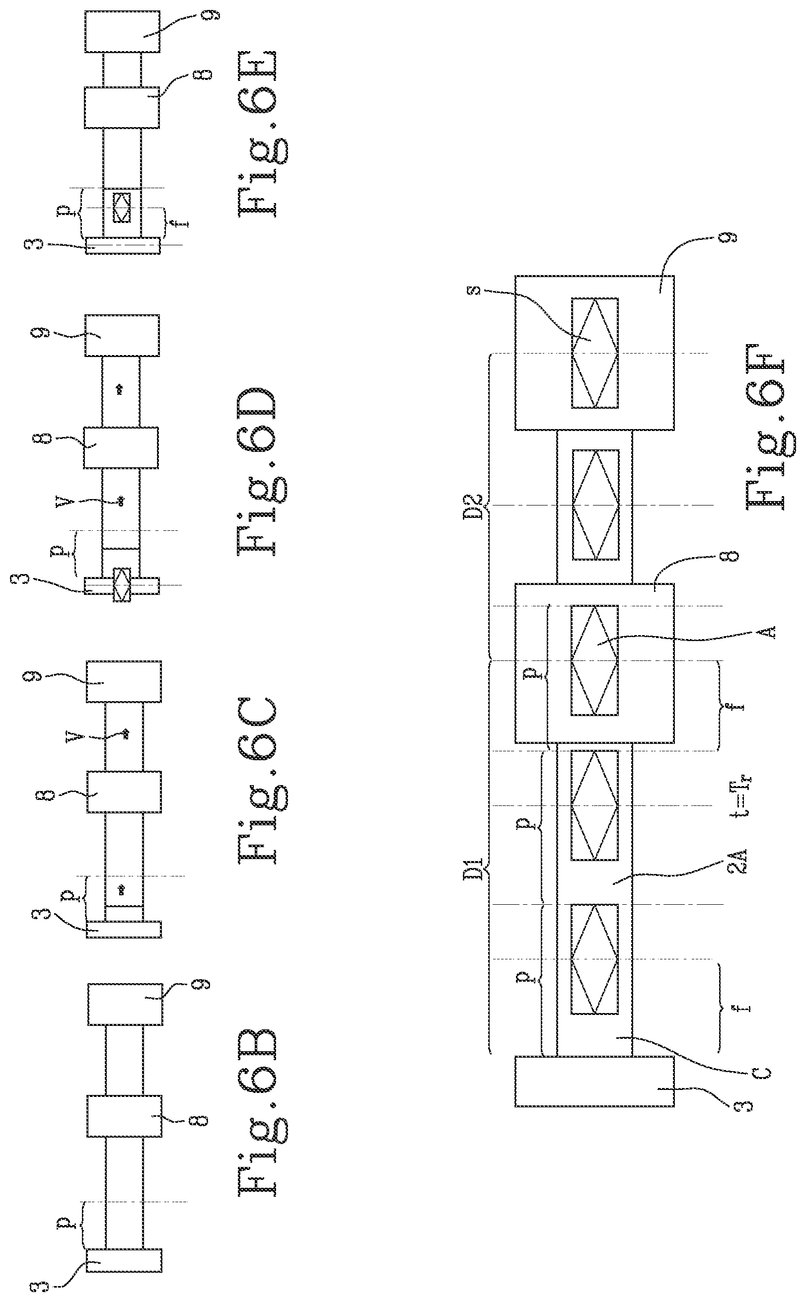 Patent US11780196 Figure 10 – Line for the production of covered cardboard boxes