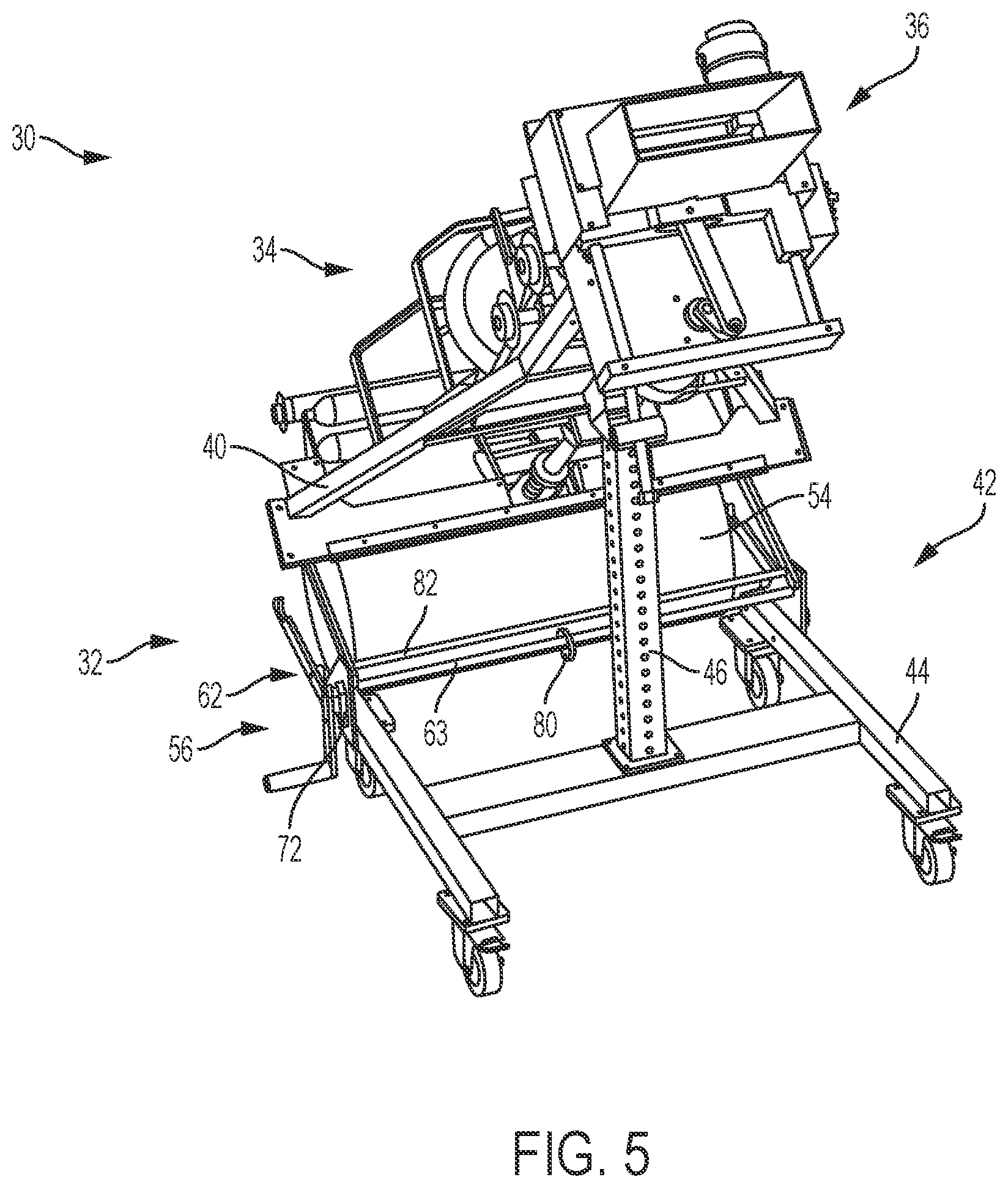 Patent US11780202 Figure 5 – Dunnage conversion machine and method