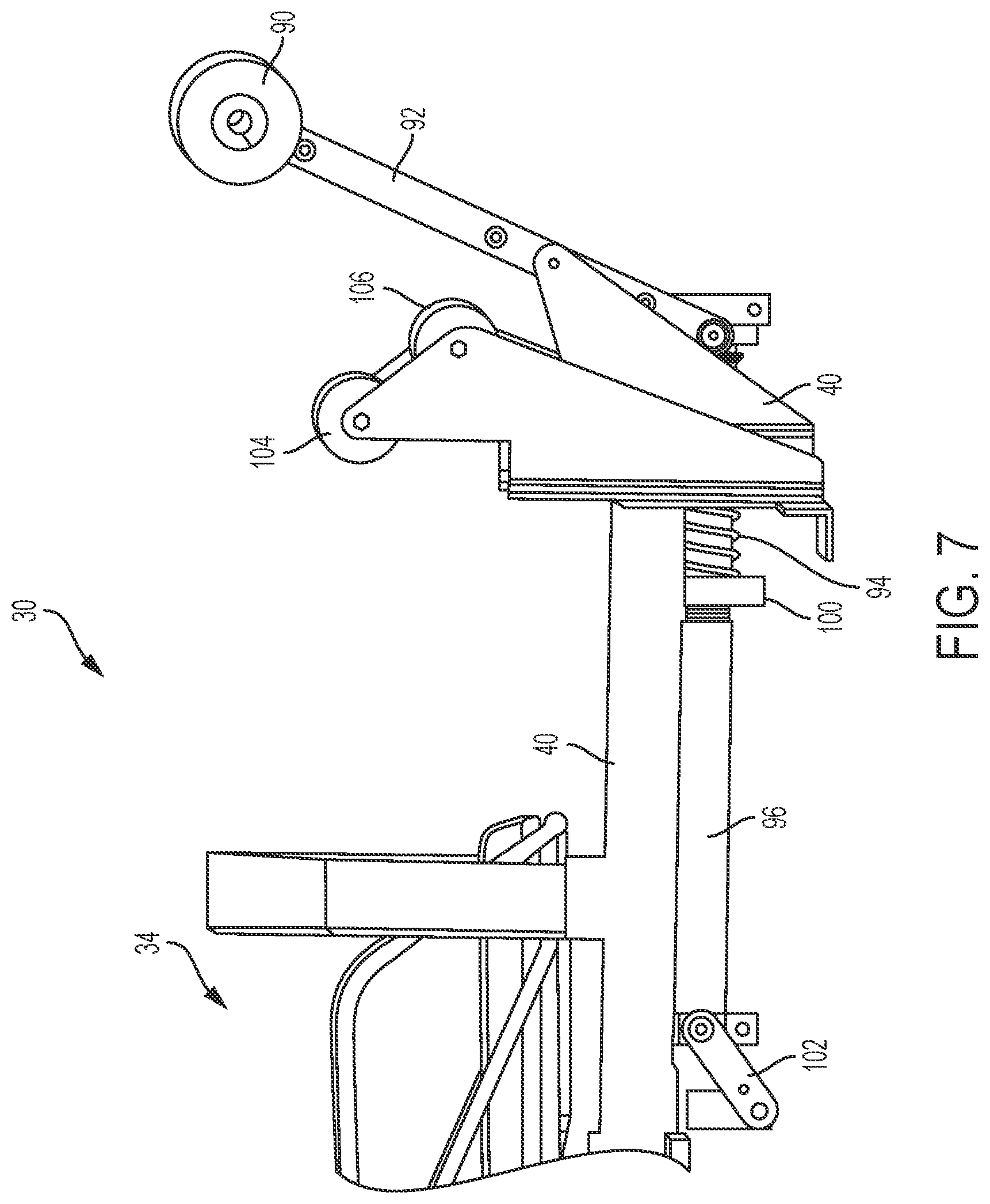 Patent US11780202 Figure 7 – Dunnage conversion machine and method