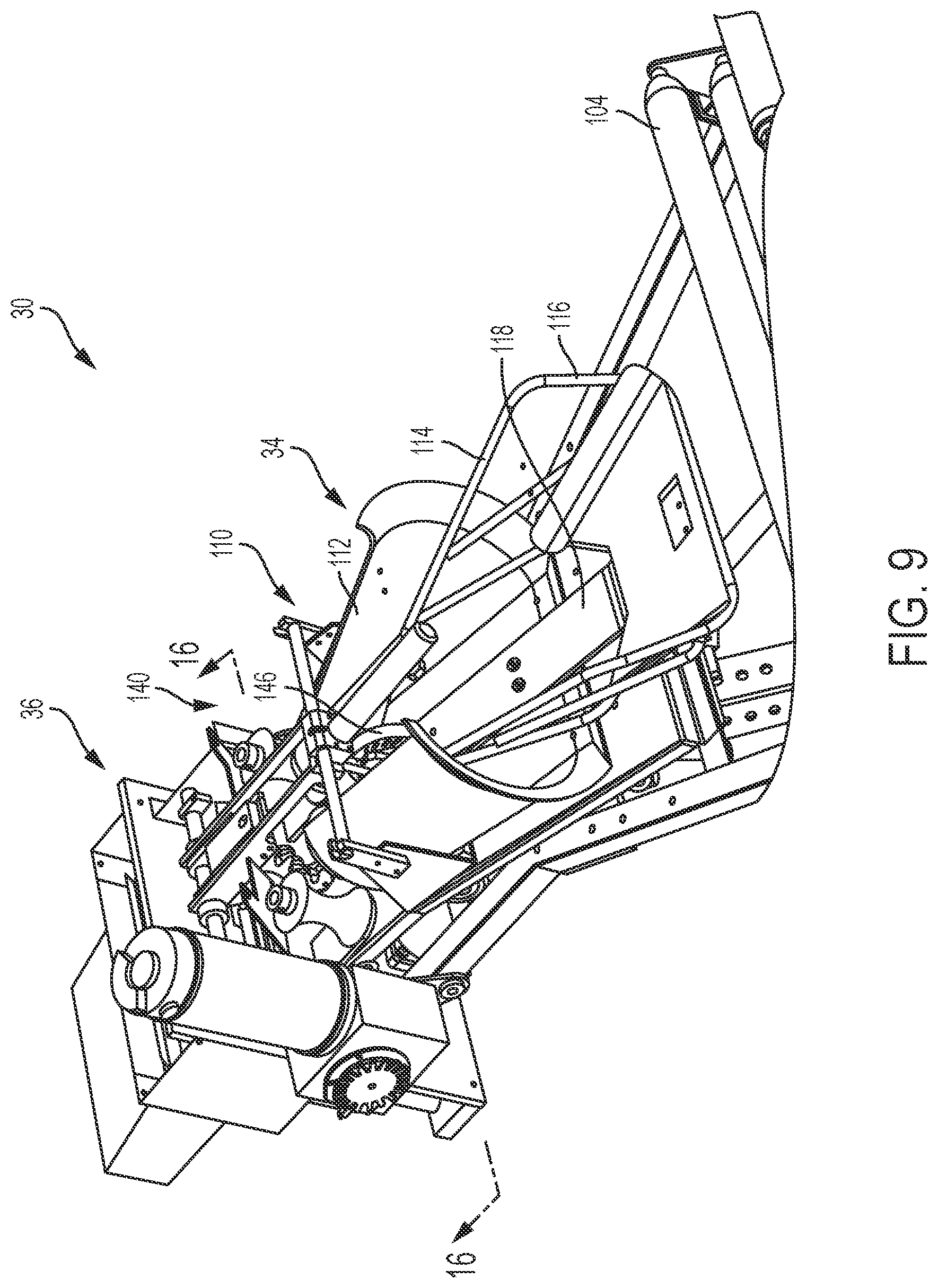 Patent US11780202 Figure 9 – Dunnage conversion machine and method