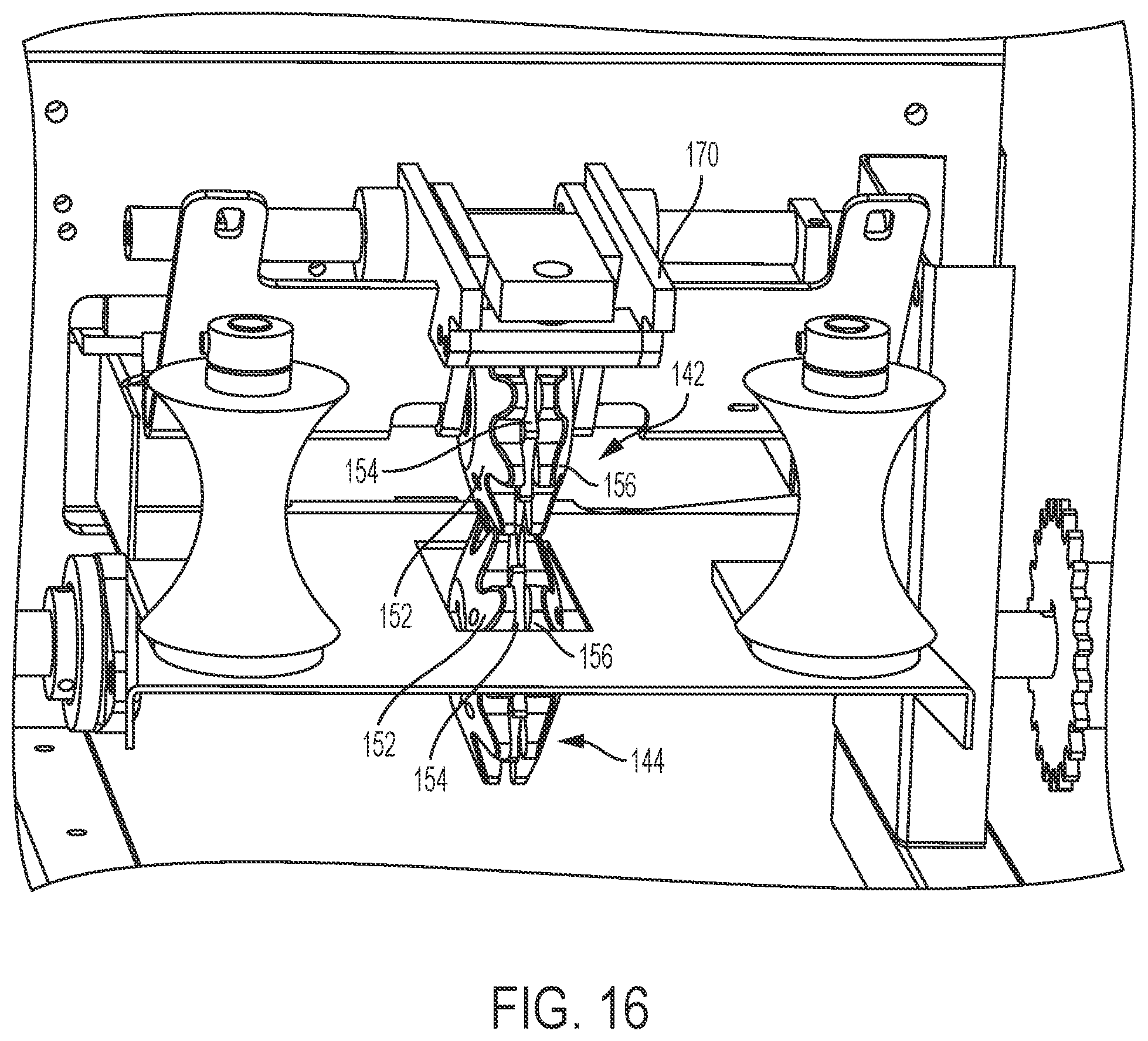 Patent US11780202 Figure 16 – Dunnage conversion machine and method