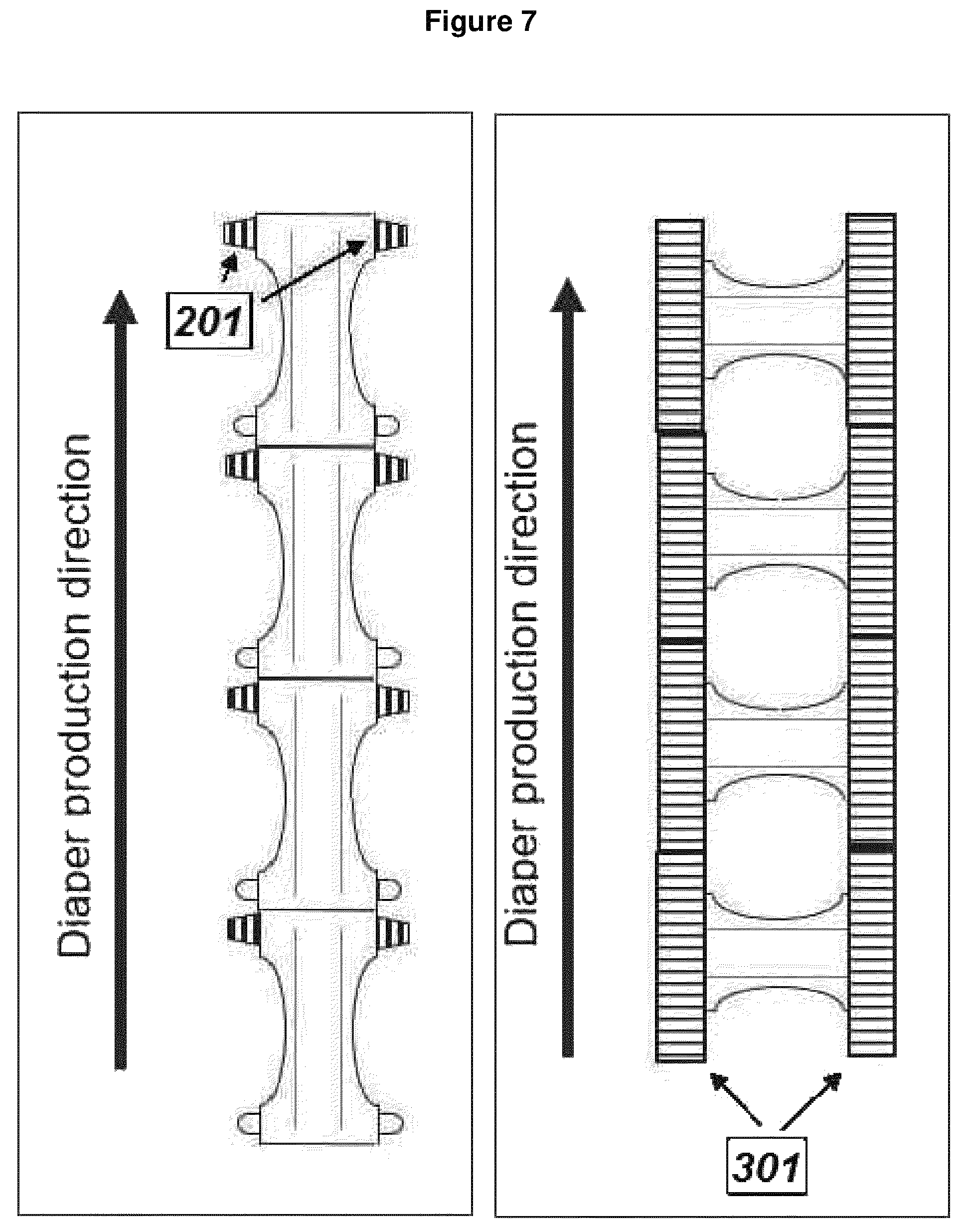 Patent US11780207 Figure 5 – Elastic nonwoven fabric sheets and methods for making the same