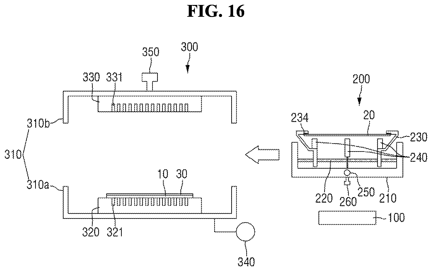 Patent US11780216 Figure 16 – Apparatus for manufacturing display device and method for manufacturing display device