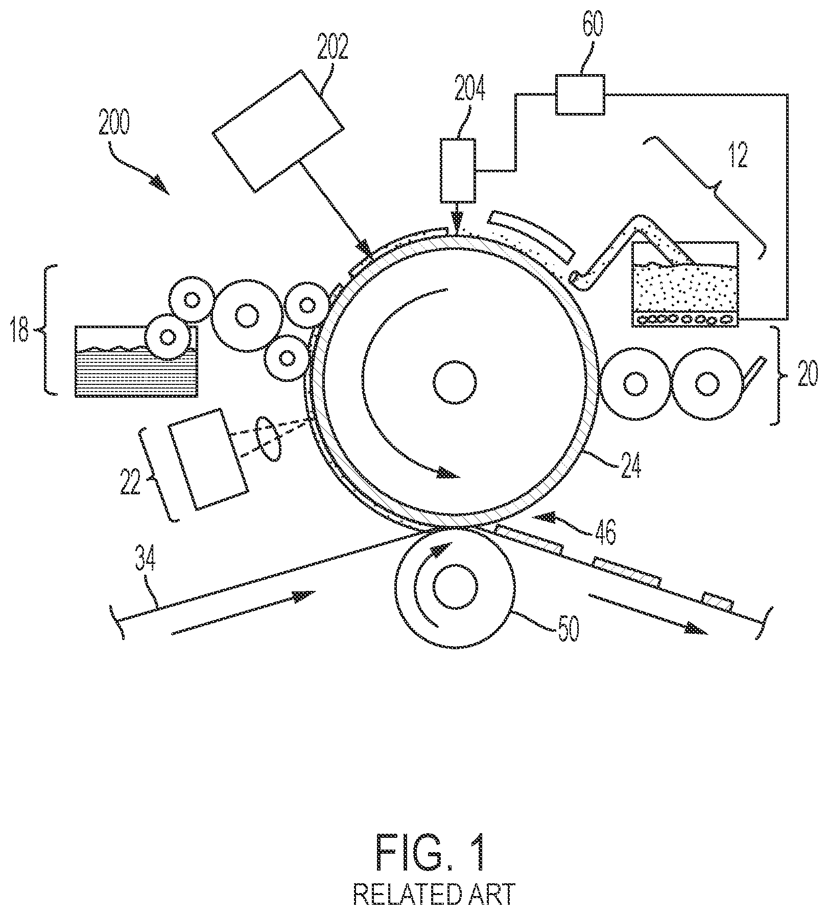 Patent US11780218 Figure 1 – Matrix-addressed heat image forming device