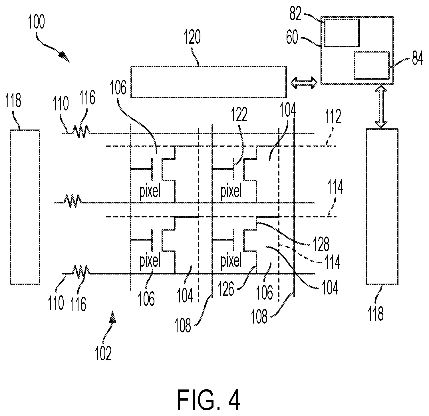 Patent US11780218 Figure 4 – Matrix-addressed heat image forming device