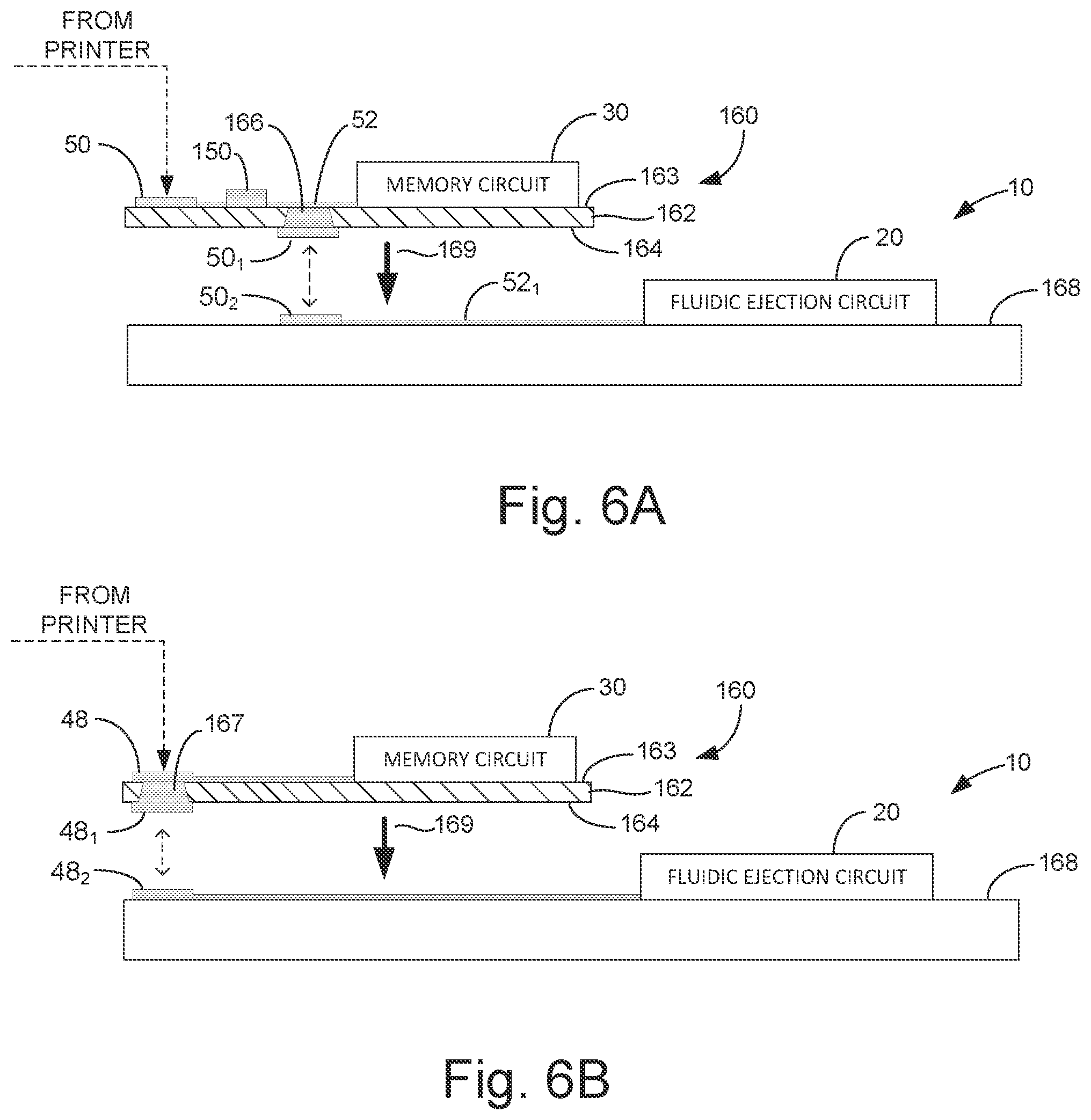 Patent US11780222 Figure 6 – Print component with memory circuit