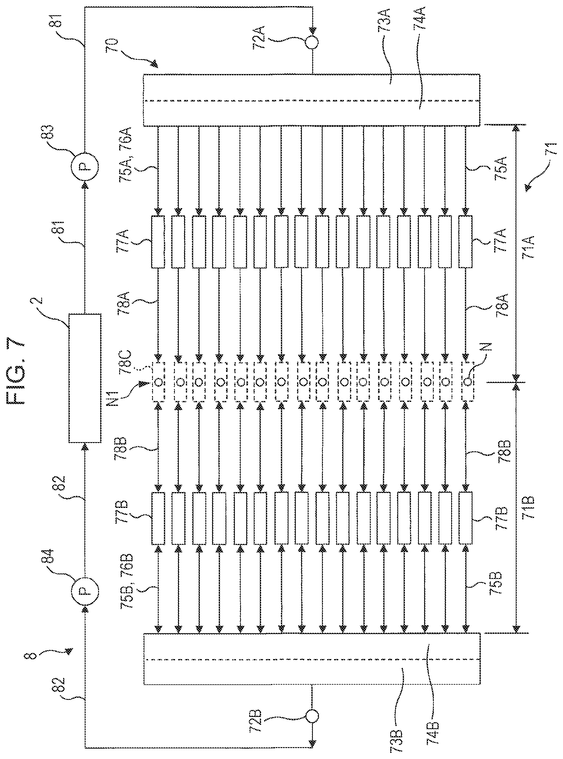 Patent US11780225 Figure 7 – Liquid discharging head and liquid discharging apparatus
