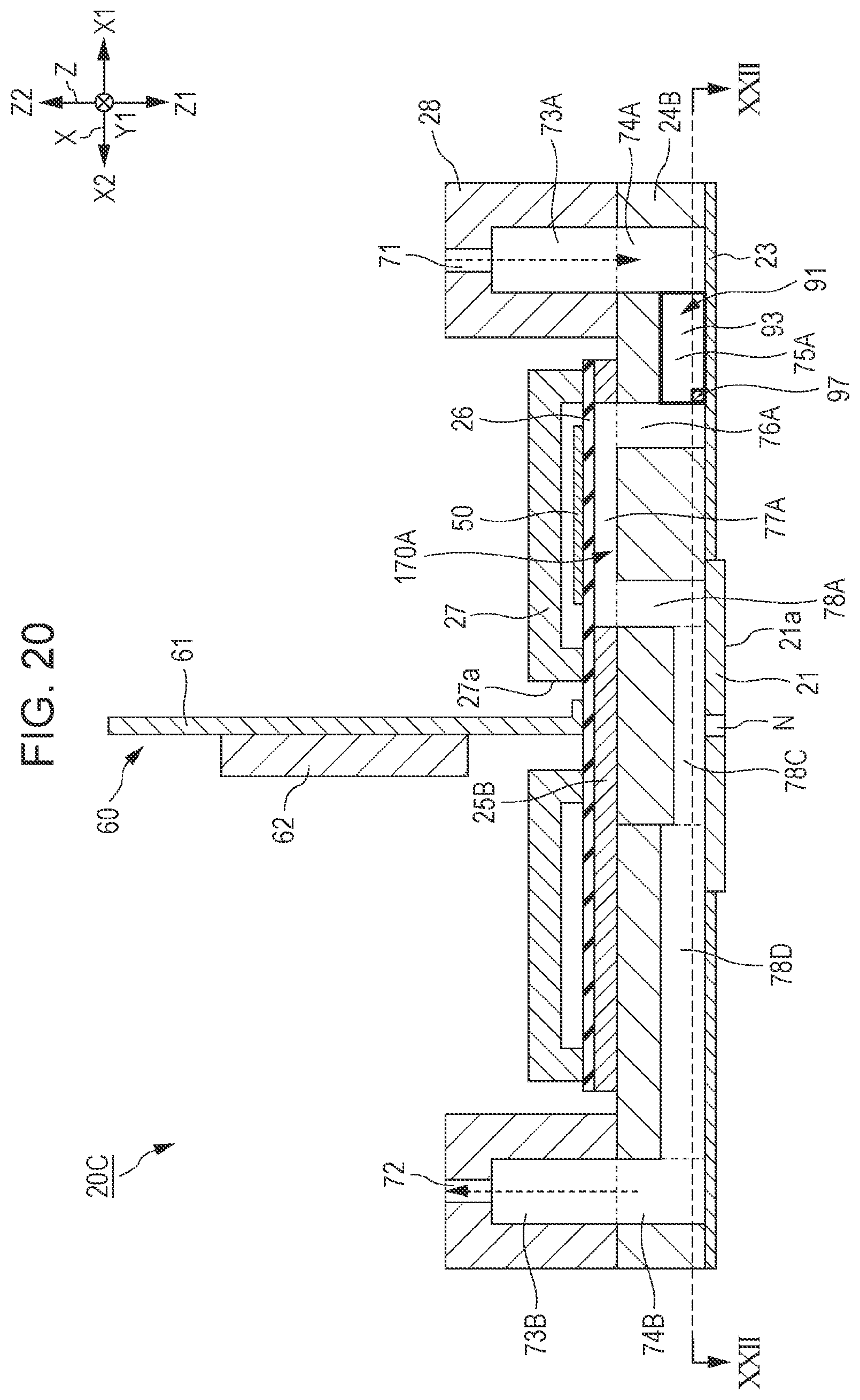 Patent US11780225 Figure 20 – Liquid discharging head and liquid discharging apparatus