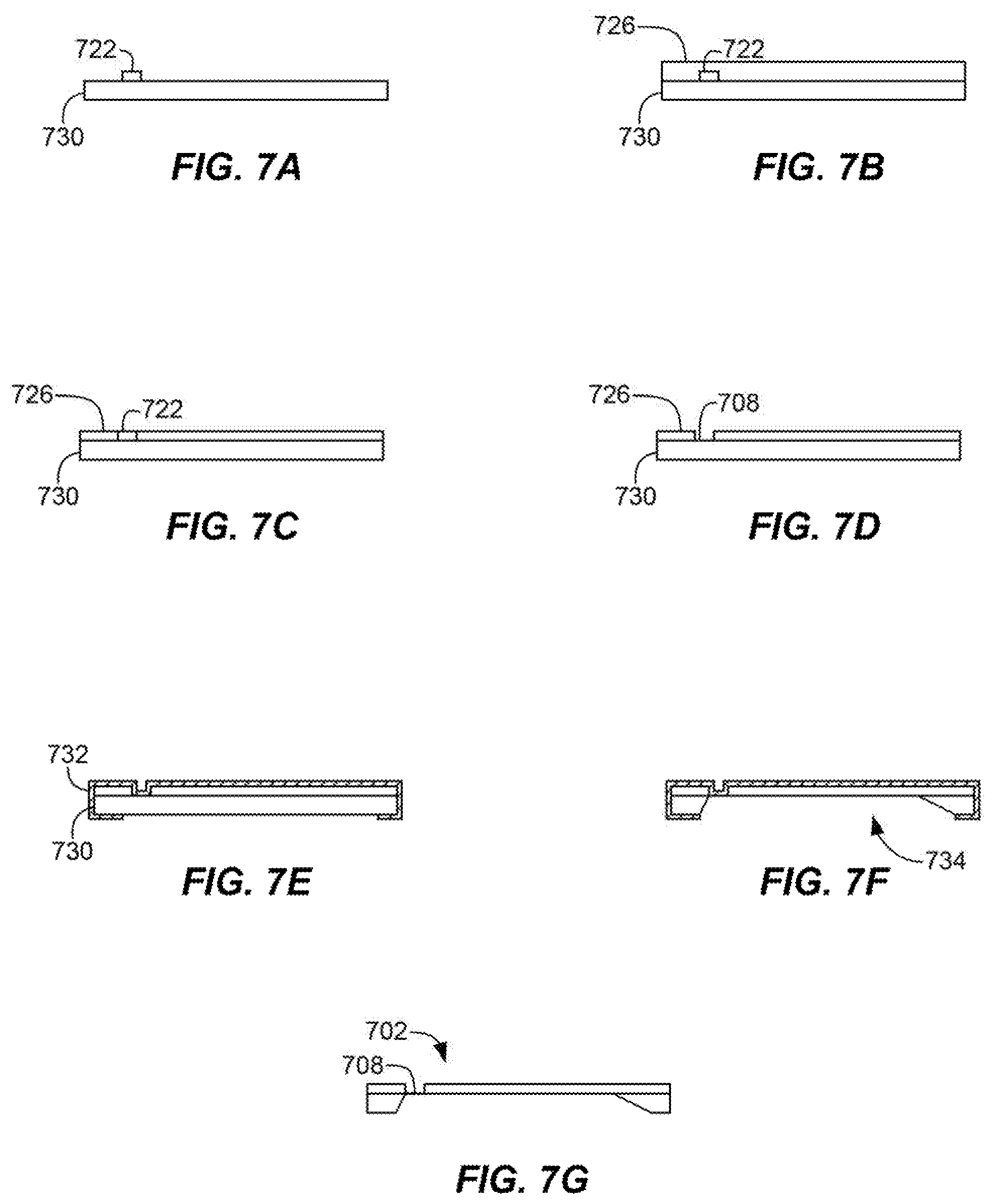 Patent US11780227 Figure 4 – Molded structures with channels