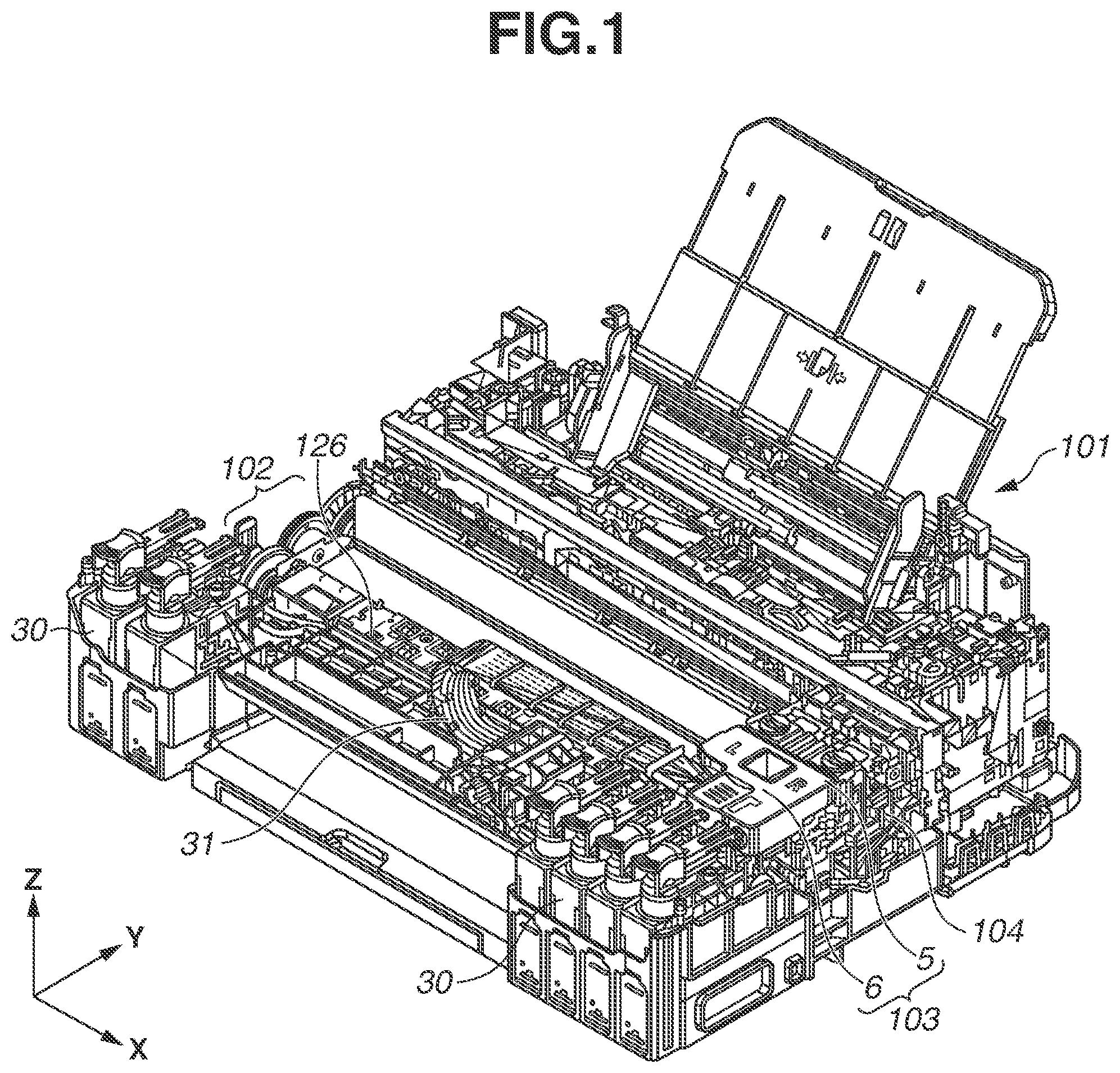 Patent US11780231 Figure 1 – Ejection apparatus and wiping method