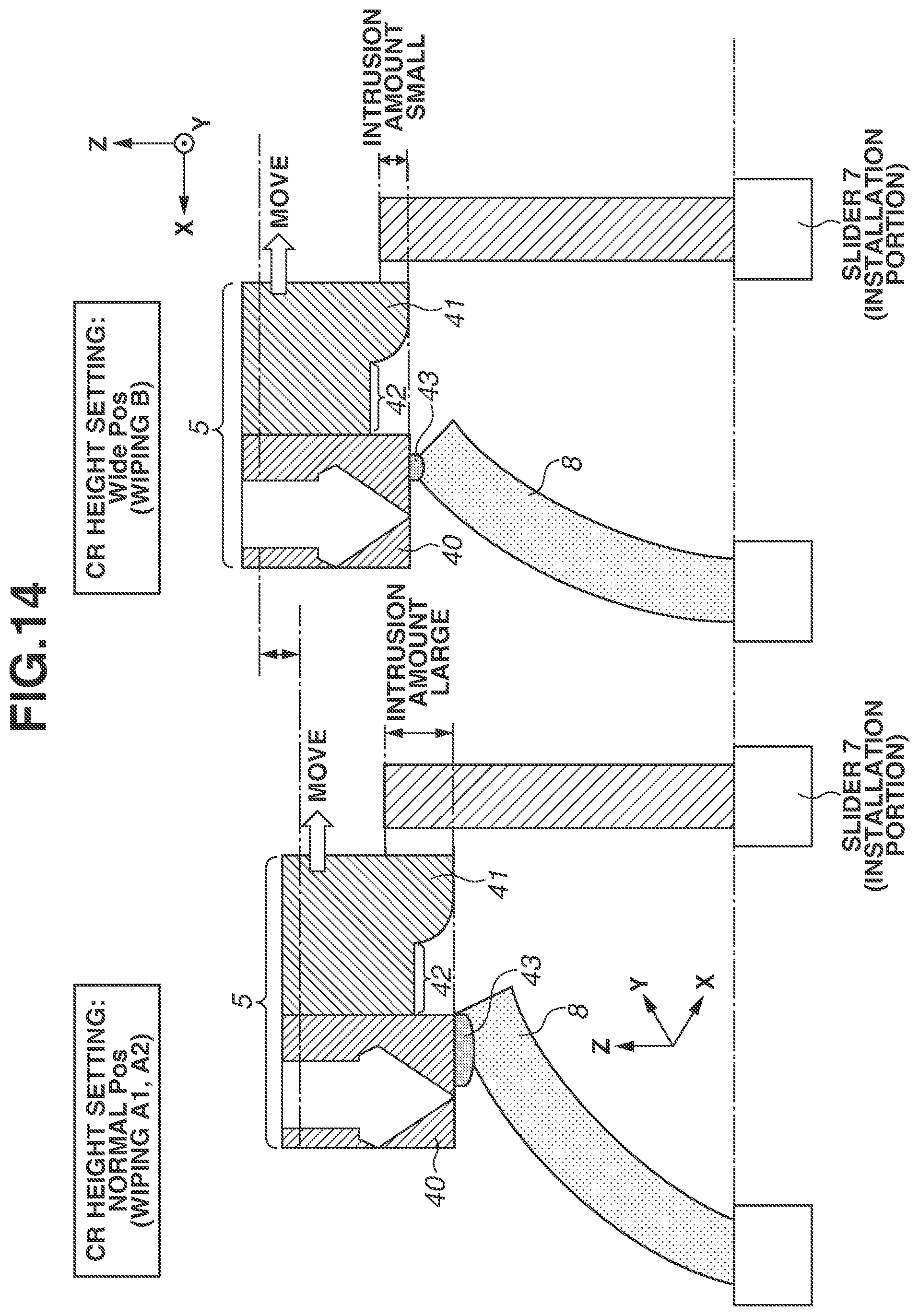 Patent US11780231 Figure 14 – Ejection apparatus and wiping method
