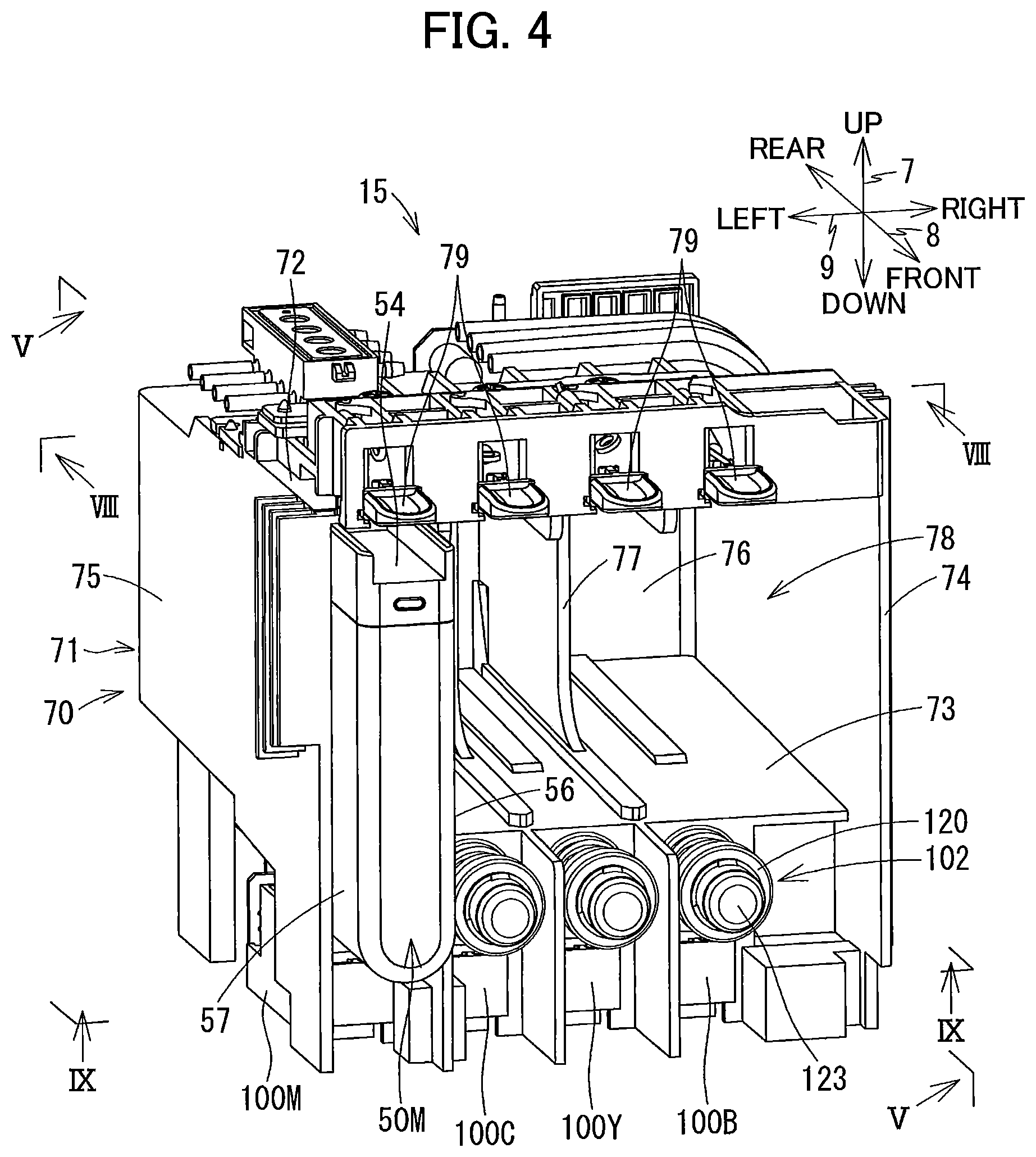Patent US11780232 Figure 4 – Image recording apparatus comprising liquid supplying device having tank and cartridge