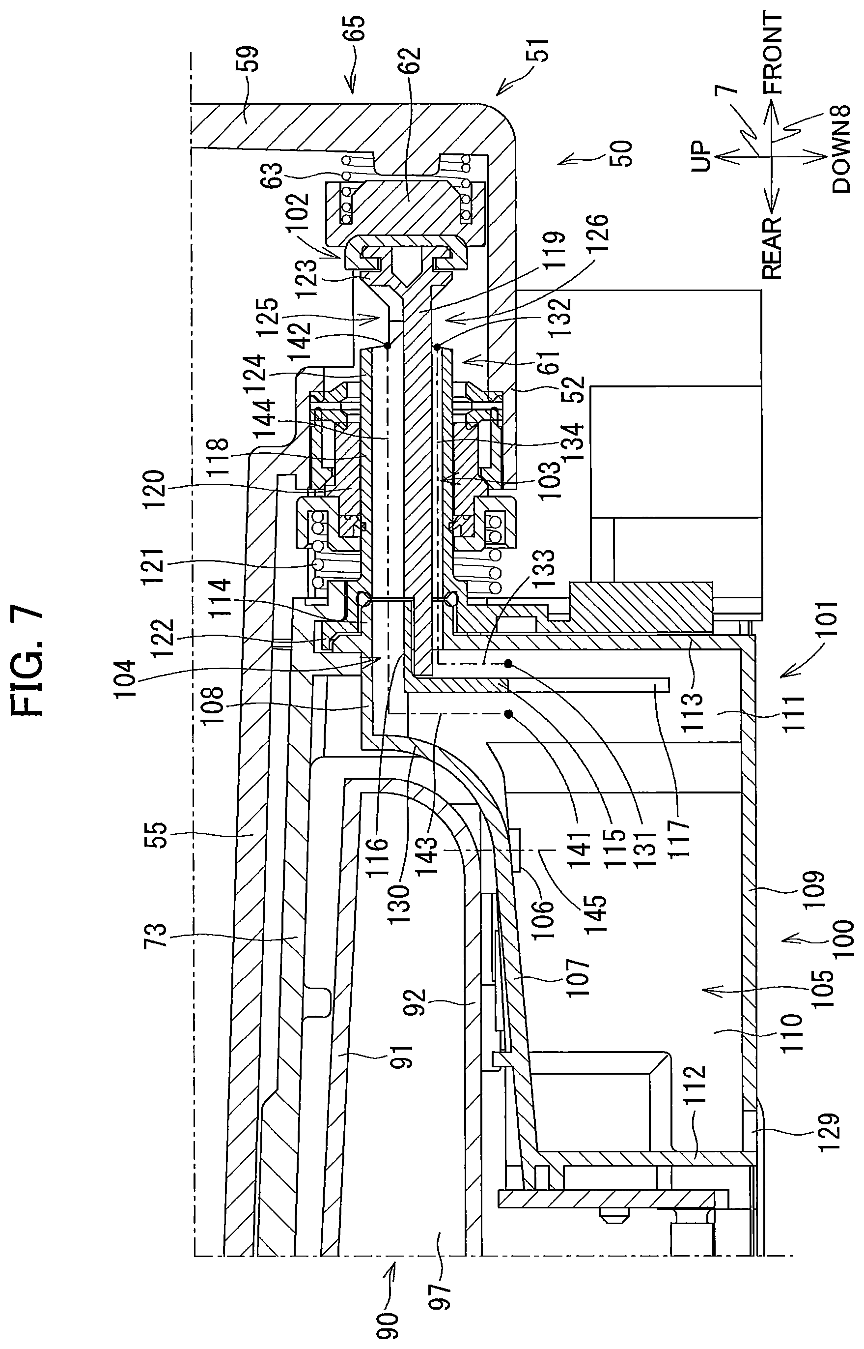Patent US11780232 Figure 7 – Image recording apparatus comprising liquid supplying device having tank and cartridge