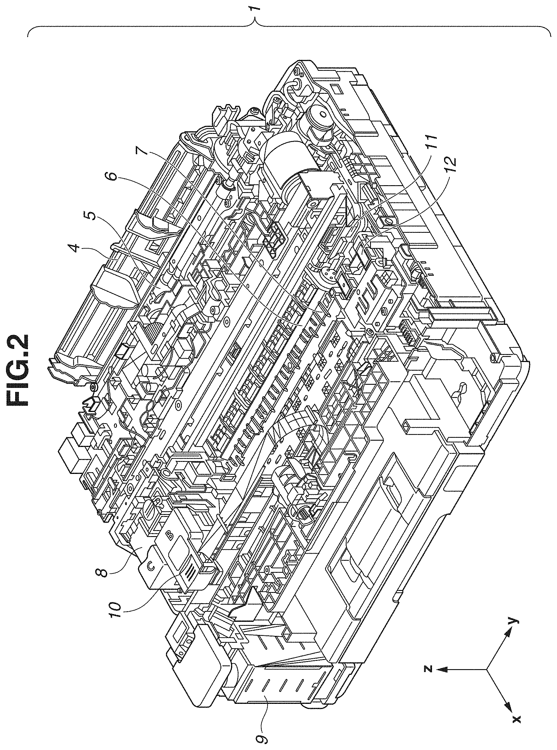 Patent US11780233 Figure 2 – Inkjet printing apparatus