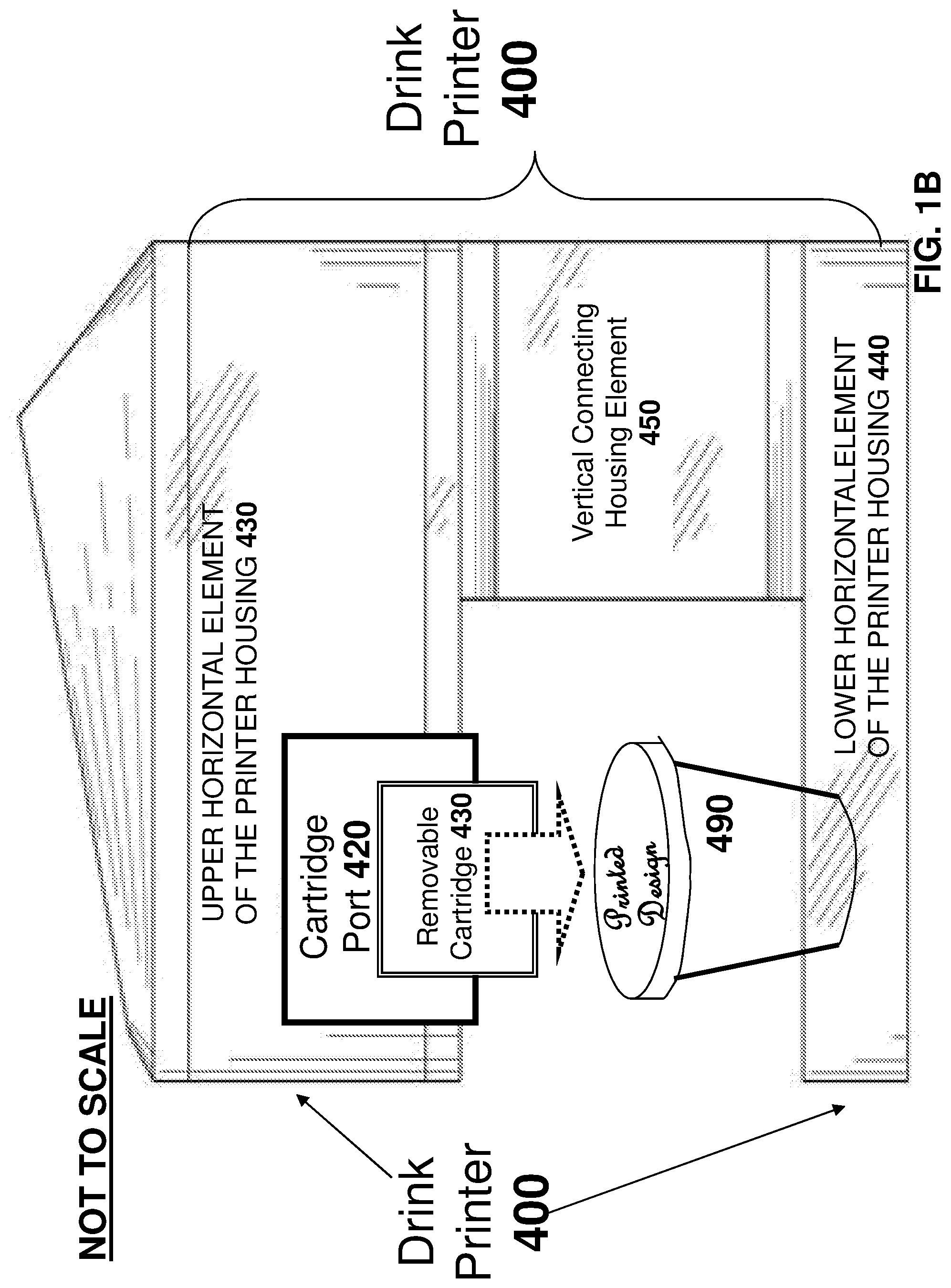 Patent US11780237 Figure 1 – Method and apparatus for printing on a drink