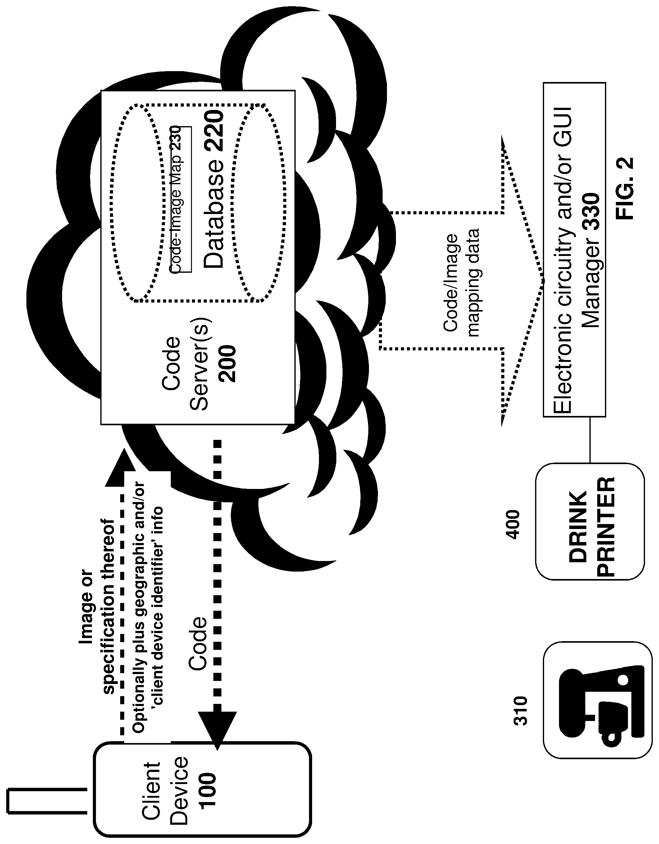 Patent US11780237 Figure 2 – Method and apparatus for printing on a drink