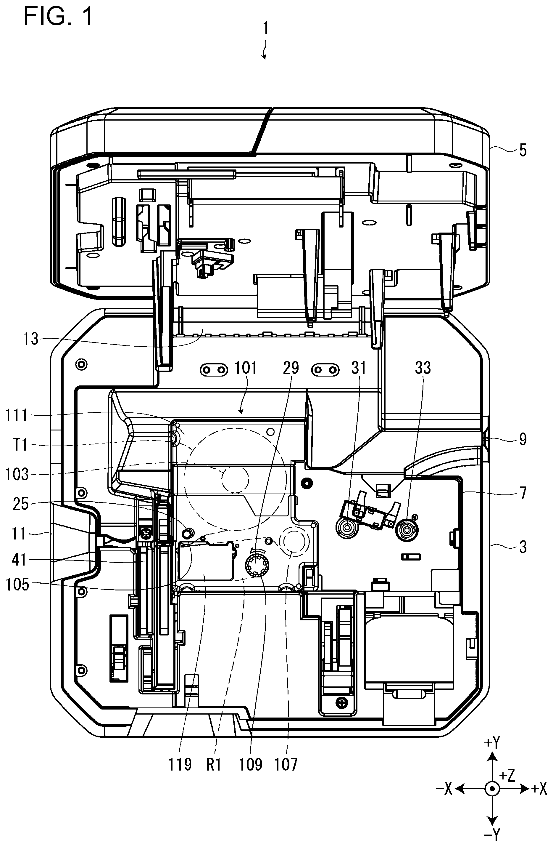 Patent US11780240 Figure 1 – Information processing device having acquiring section acquiring remaining tape length, tape printing device, tape printing system, method for controlling information processing device, and storage medium storing program for controlling information processing device